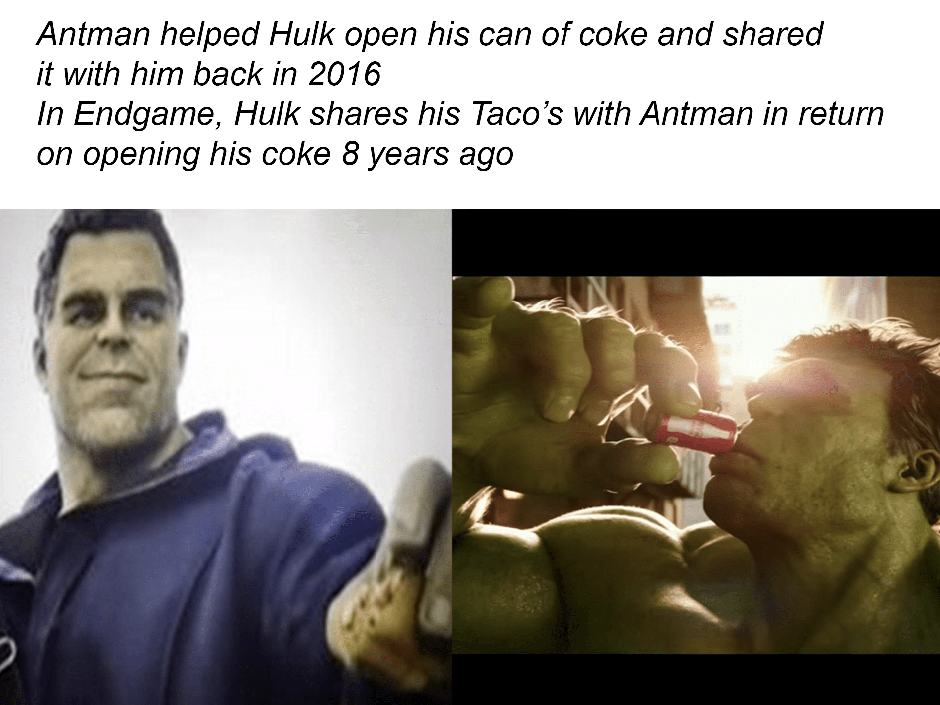 Hulk and Antman's food relationship is the best thing in the MCU