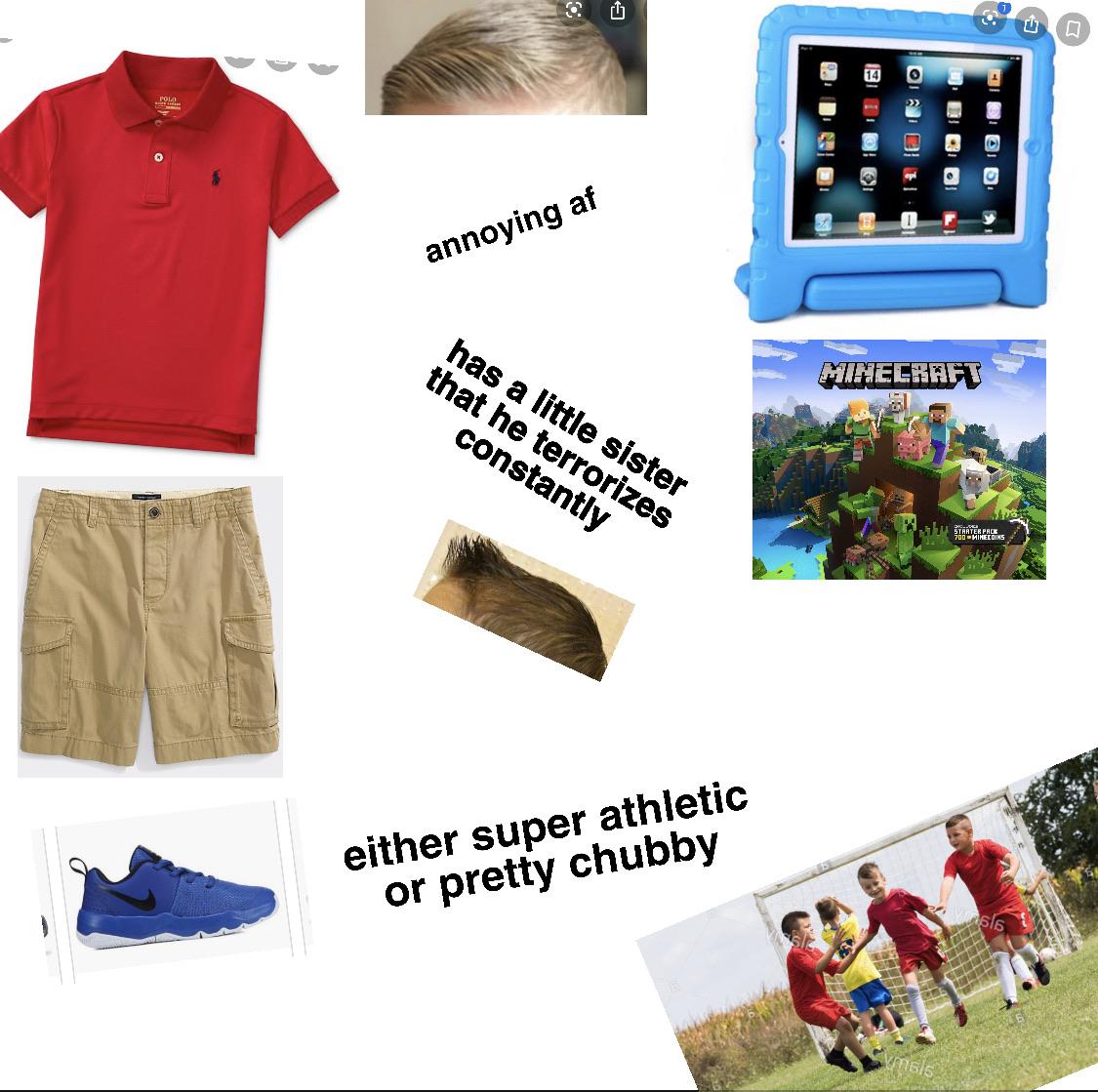 7 year old boy starter pack r/starterpacks