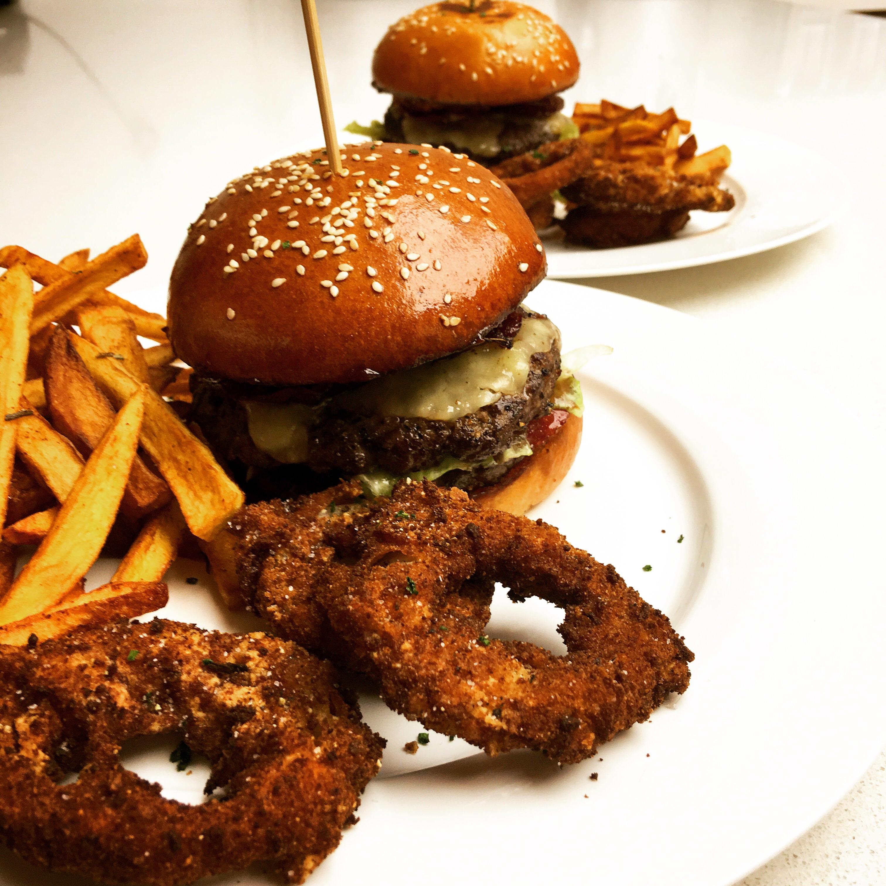 [homemade] double patty Wagyu beef burgers with Spanish beef salami. A