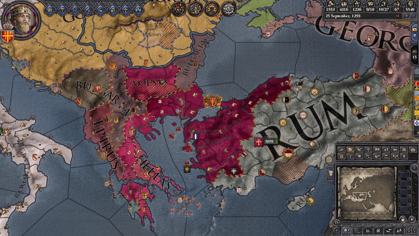 I don't know if it's very impressive, but I restored the Byzantine