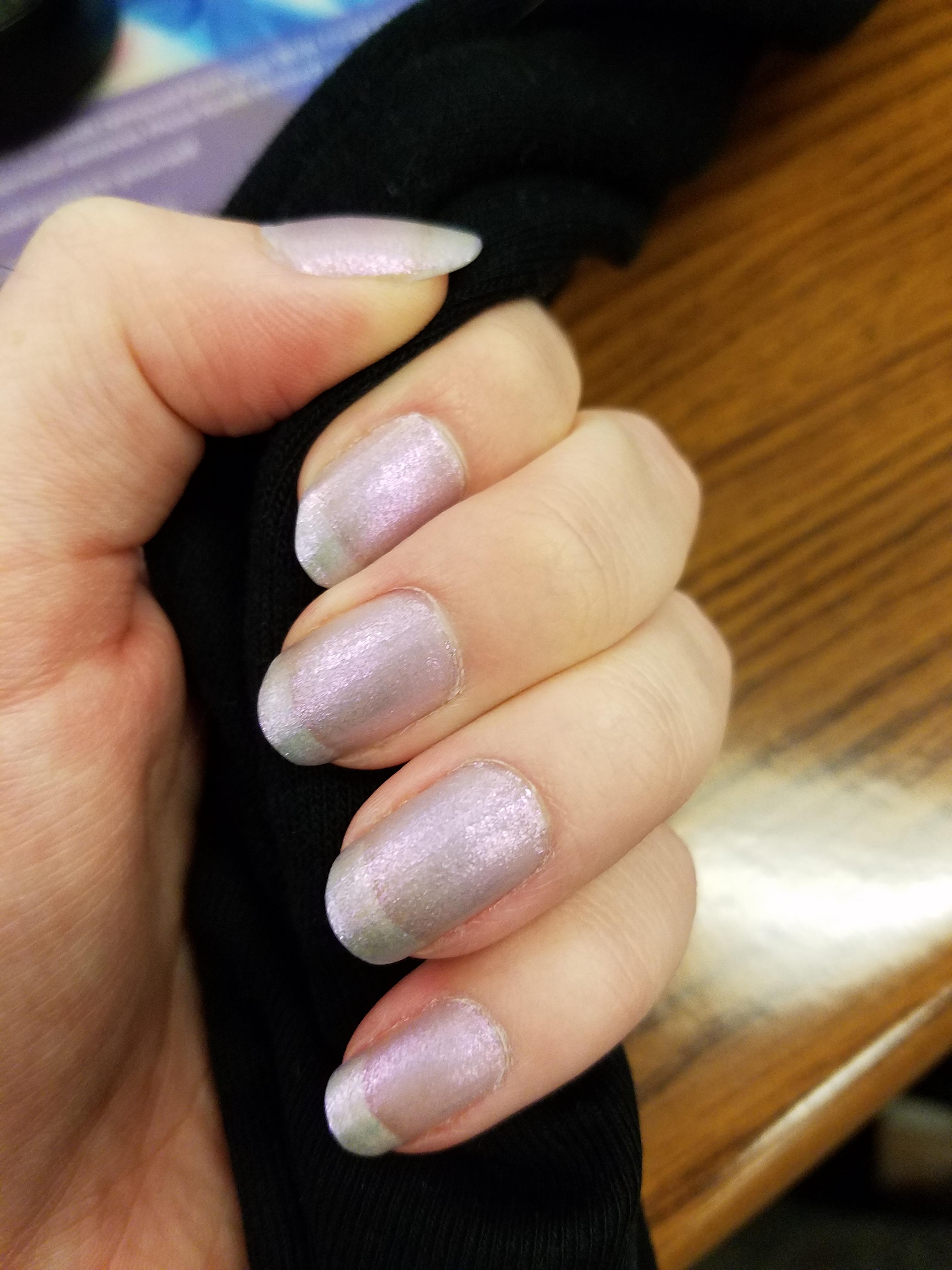 Little glitter and a matte top coat r/RedditLaqueristas