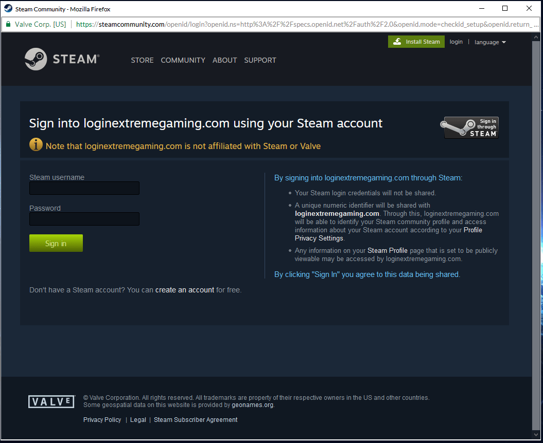 Very sophisticated Steam phishing scam with "legit" SSL and everything