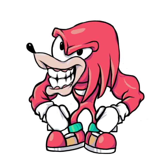 I redesignded Knuckles for the new generation, hope you guys hate it