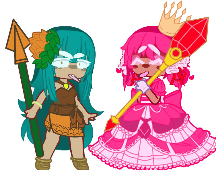 I made Tiger Lily cookie and Princess cookie cuz yeah r/GachaUnity