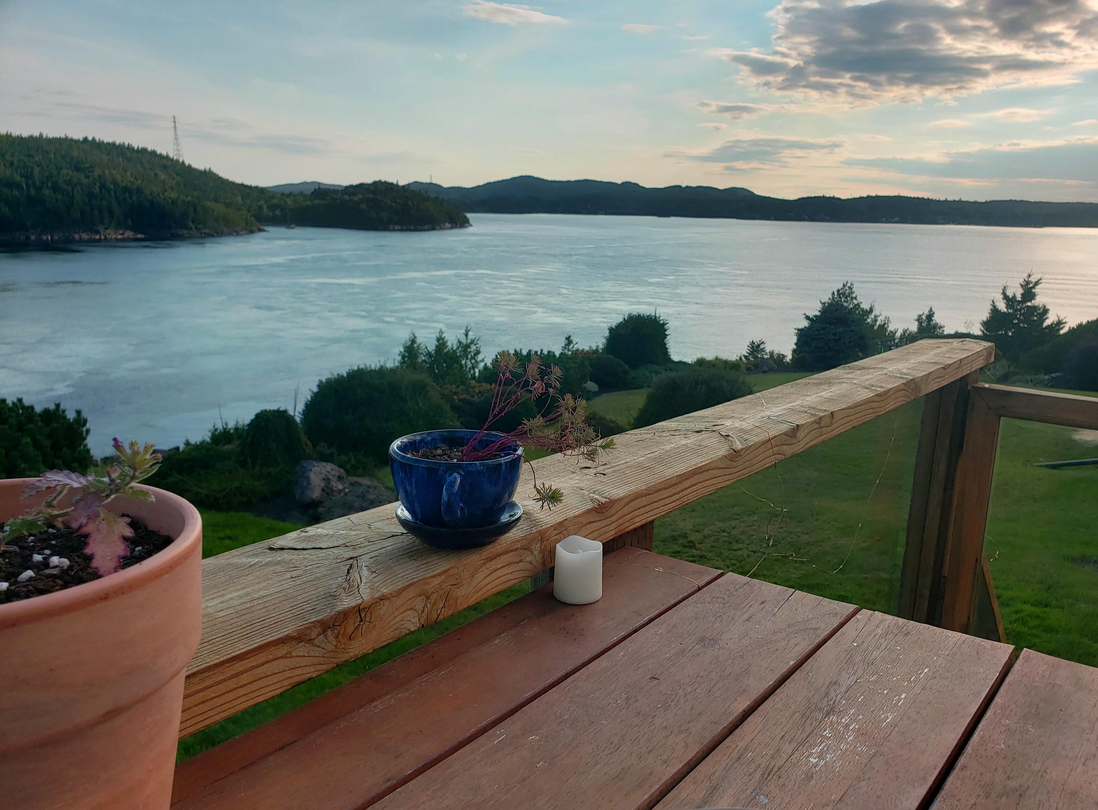 View from our balcony this evening, Saint John, New Brunswick r/ViewPorn