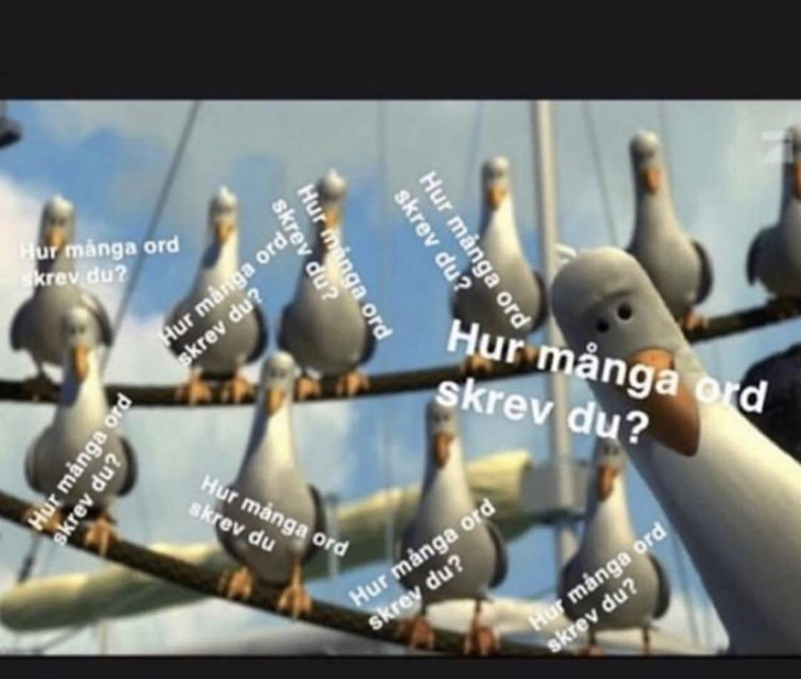 Hur många ord... unket