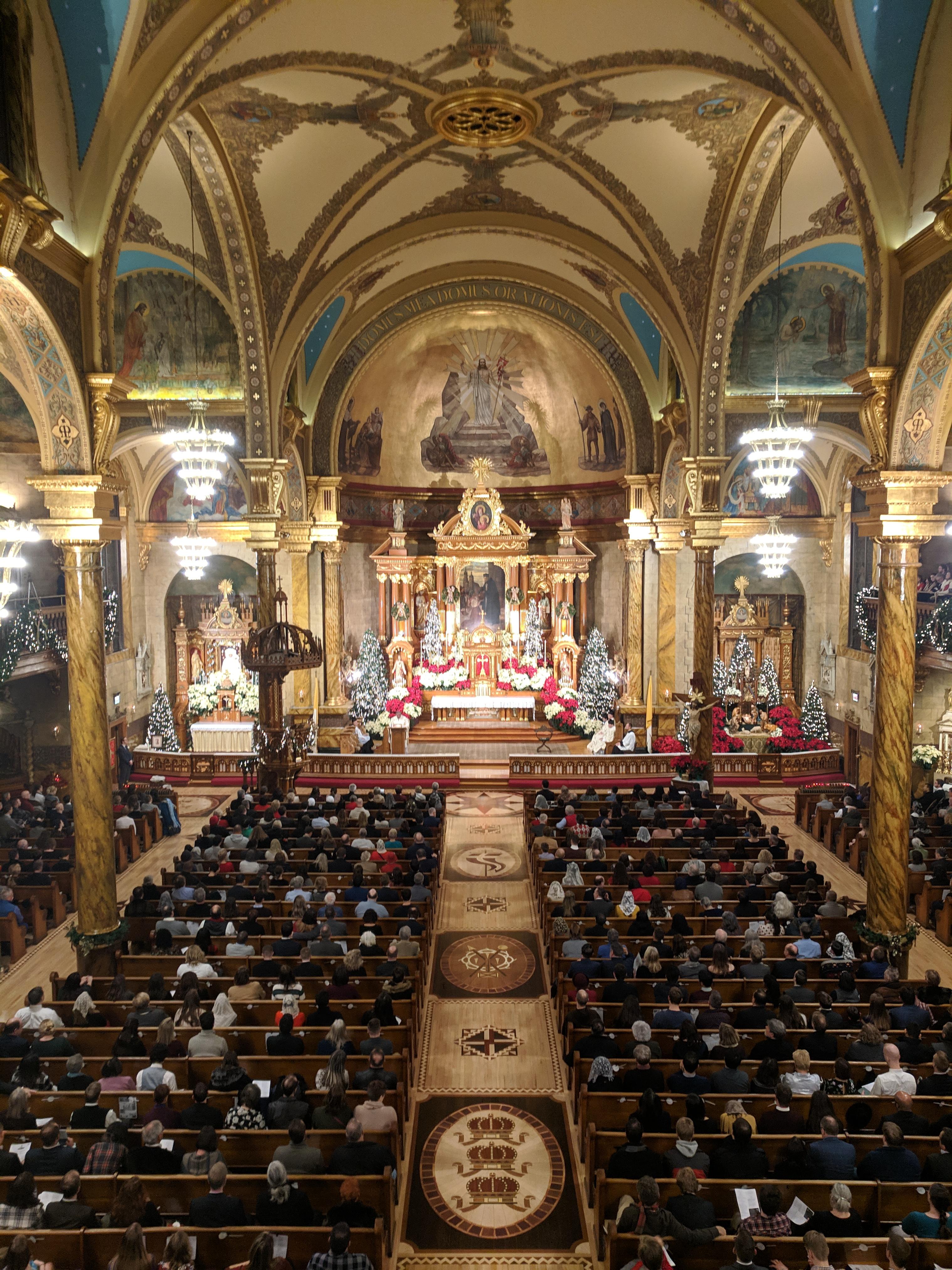 St. John Cantius in Chicago Midnight Mass 2018. Parish