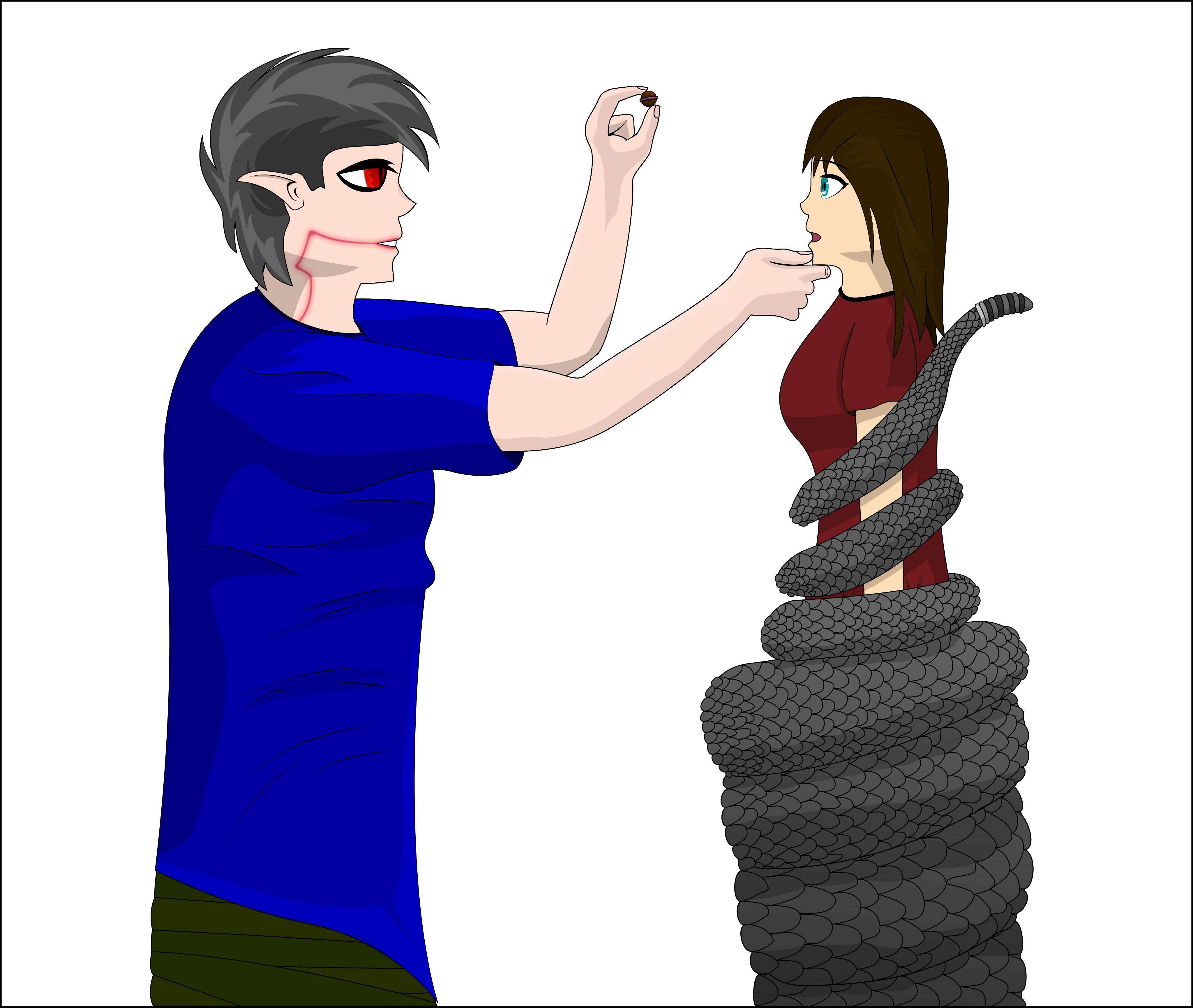 Male yanderes and nagas are sooo underappreciated…So I made a lil