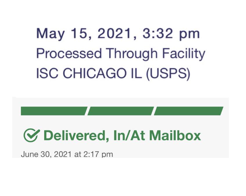 Chicago ISC package came. Don’t lose hope!