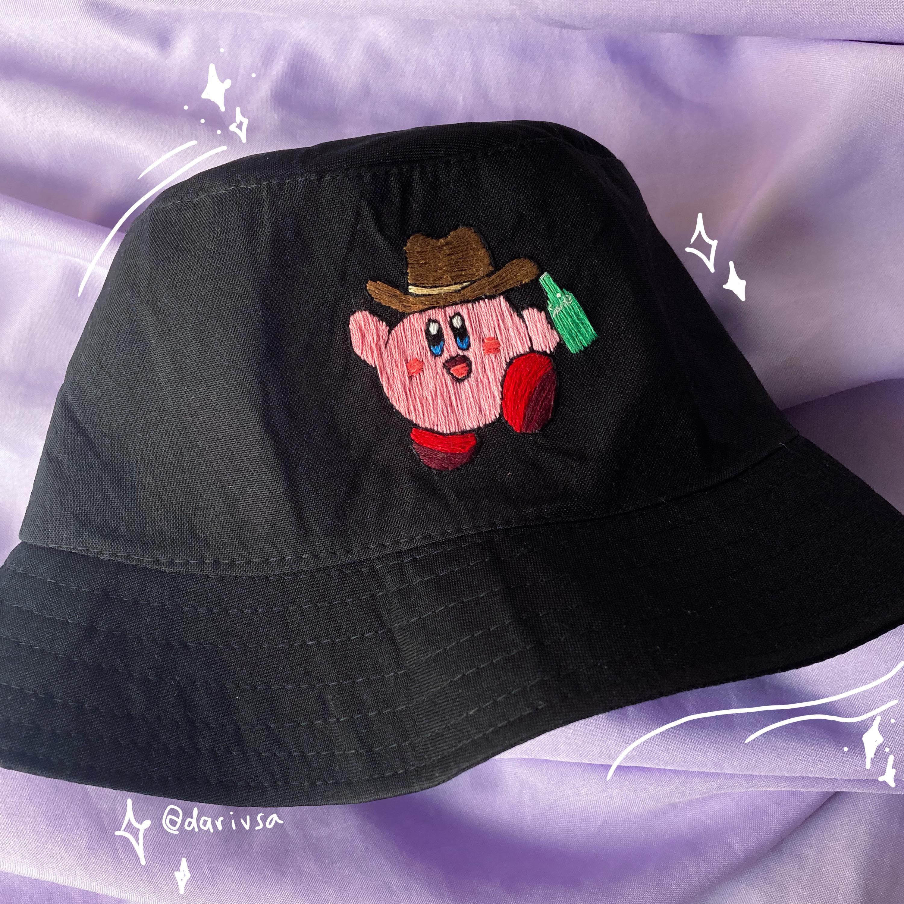 i made a bucket hat embroidered with wester kirby 🥺💘 hope u like guys
