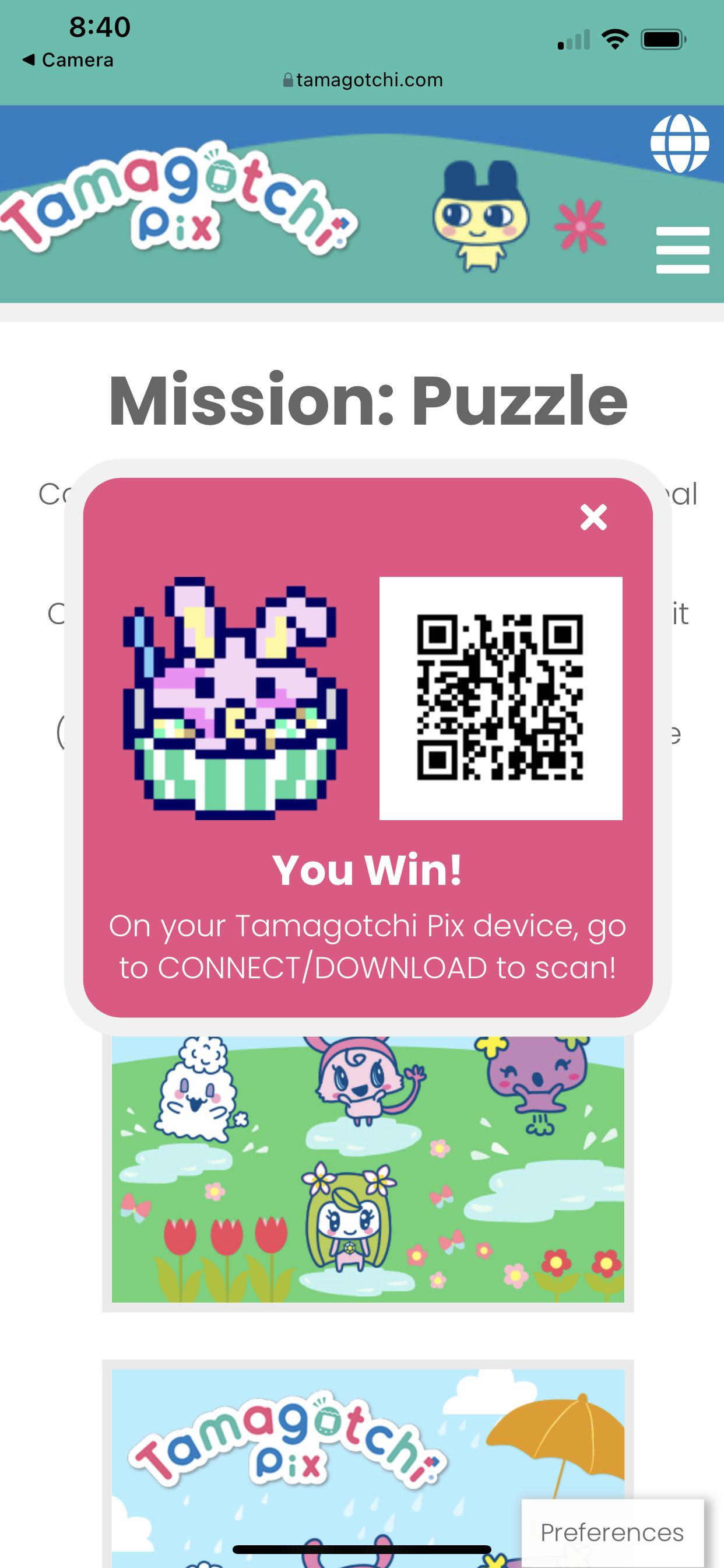 Easter 🐣 Puzzle QR code r/tamagotchi