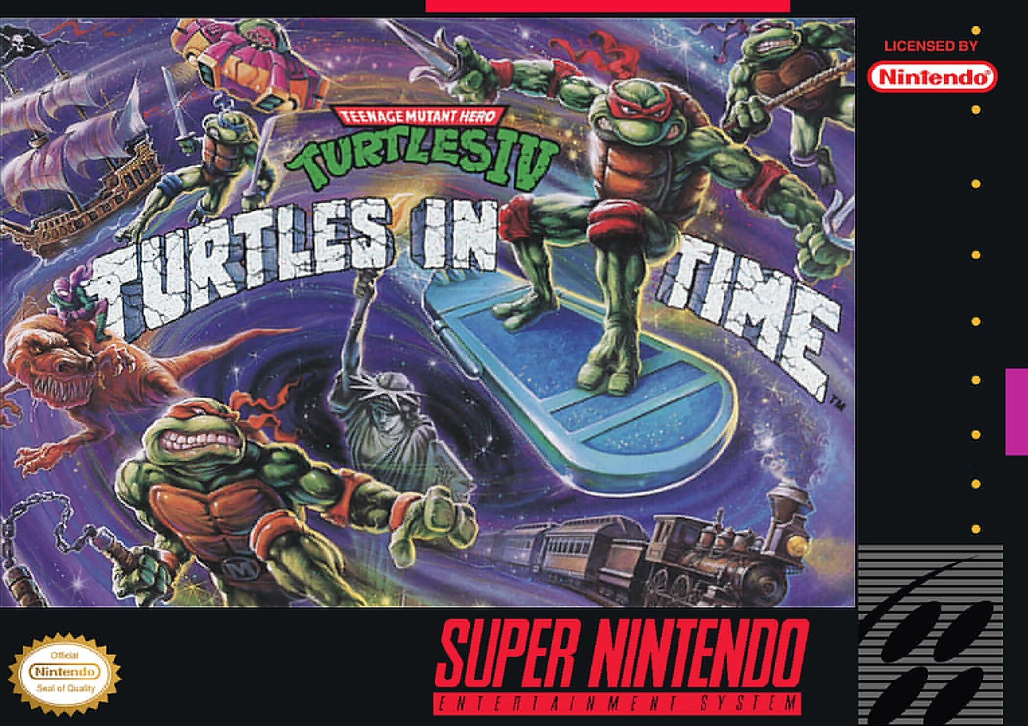 Teenage Mutant Ninja Turtles Turtles in Time on SNES