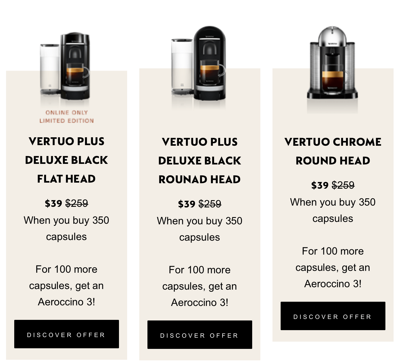 CANADA Machine Private Sale no Next machines on offer! nespresso