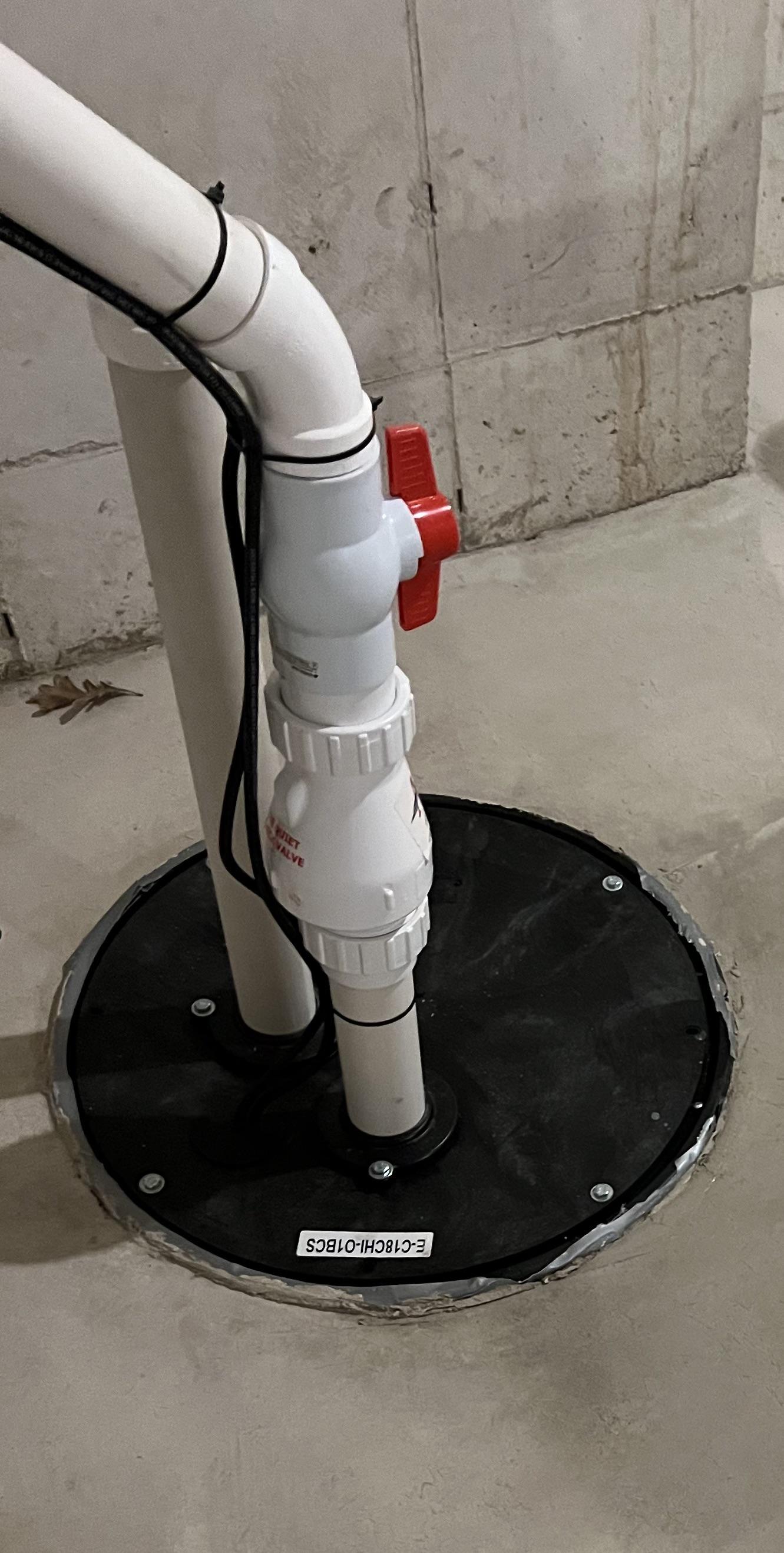 Smells like gas or sewageish in basement near the ejector pump any