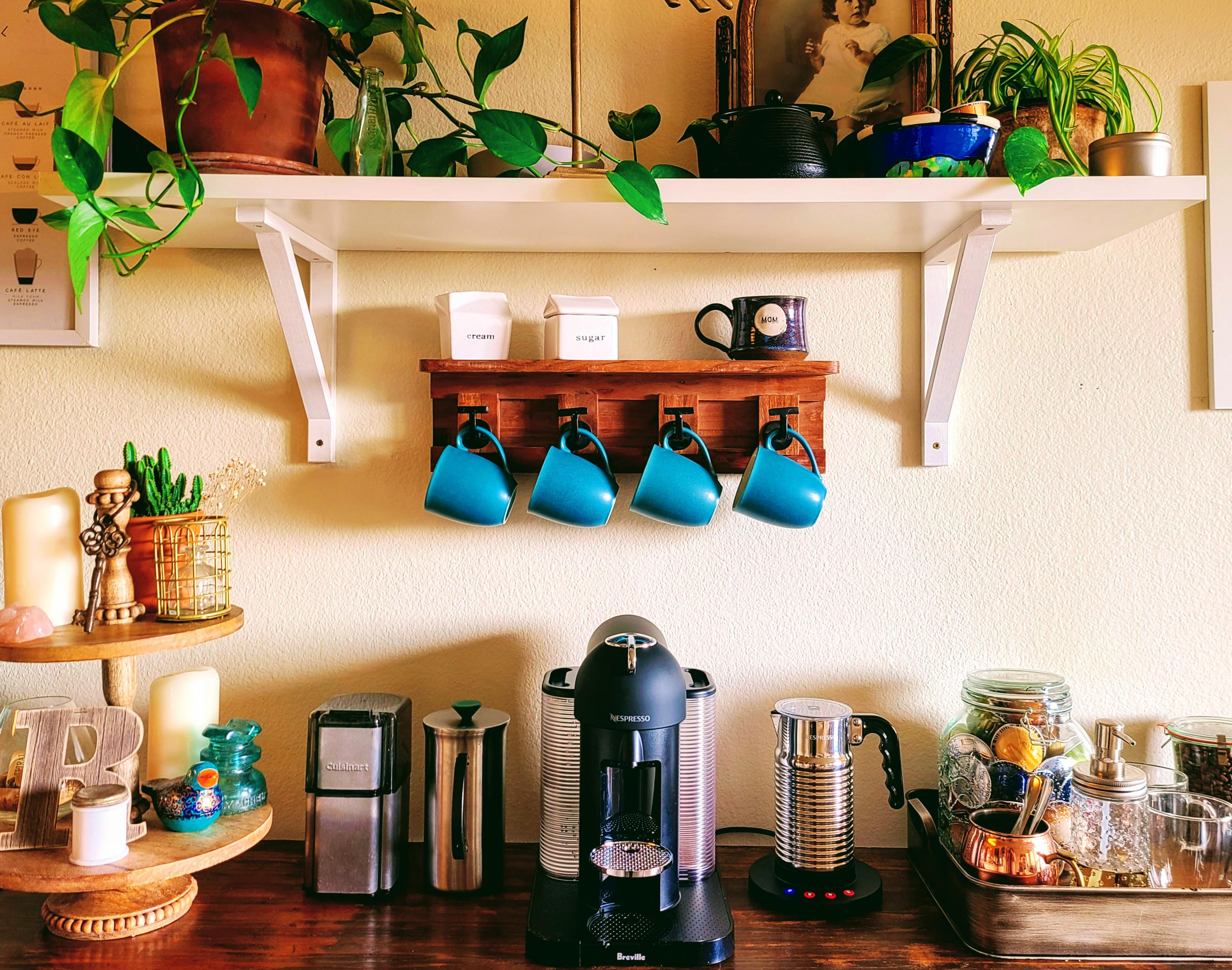 Upgraded from drip coffee & made a whole coffee bar to celebrate being part of the Nespresso