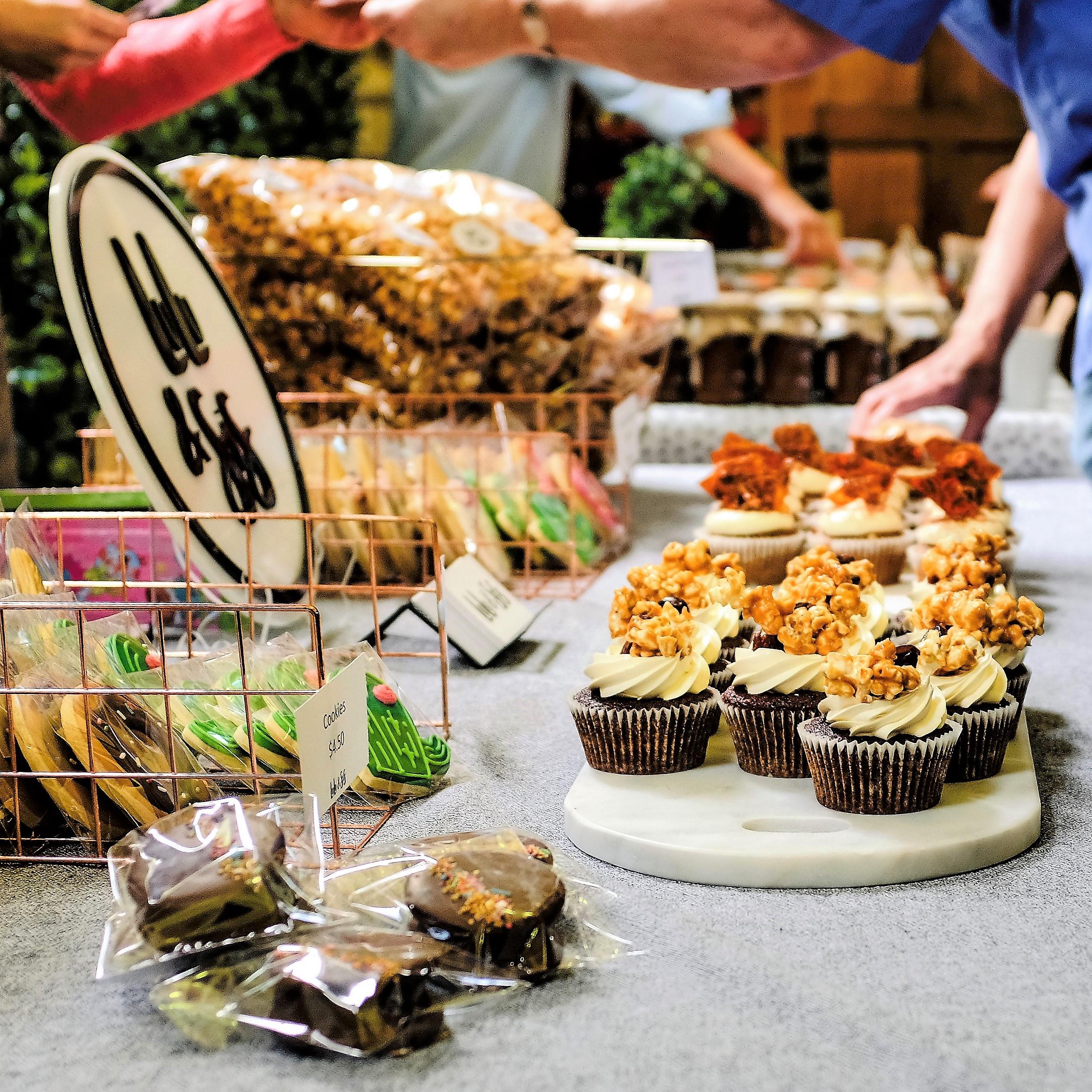 Lush cupcakes at the Makers and Shakers Market on Saturday. r/canberra