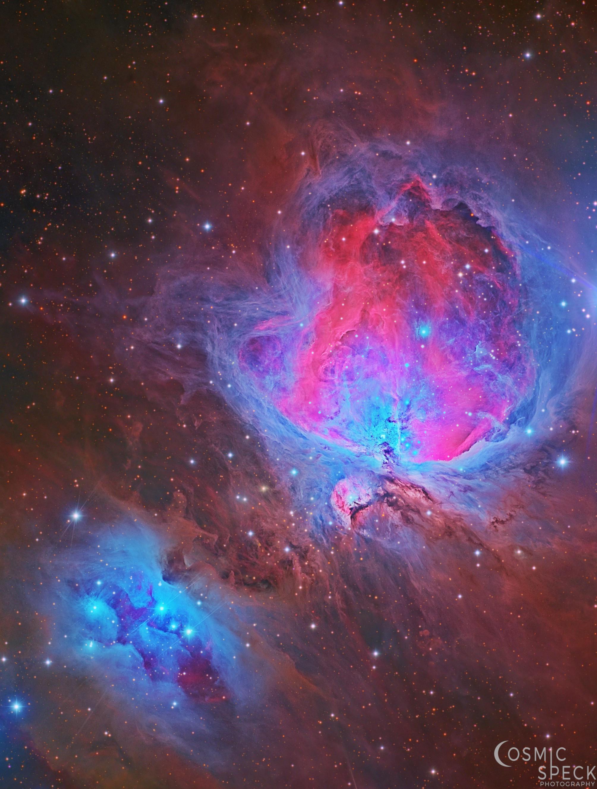 My image of the Orion Nebula in true color showcasing its rich colors