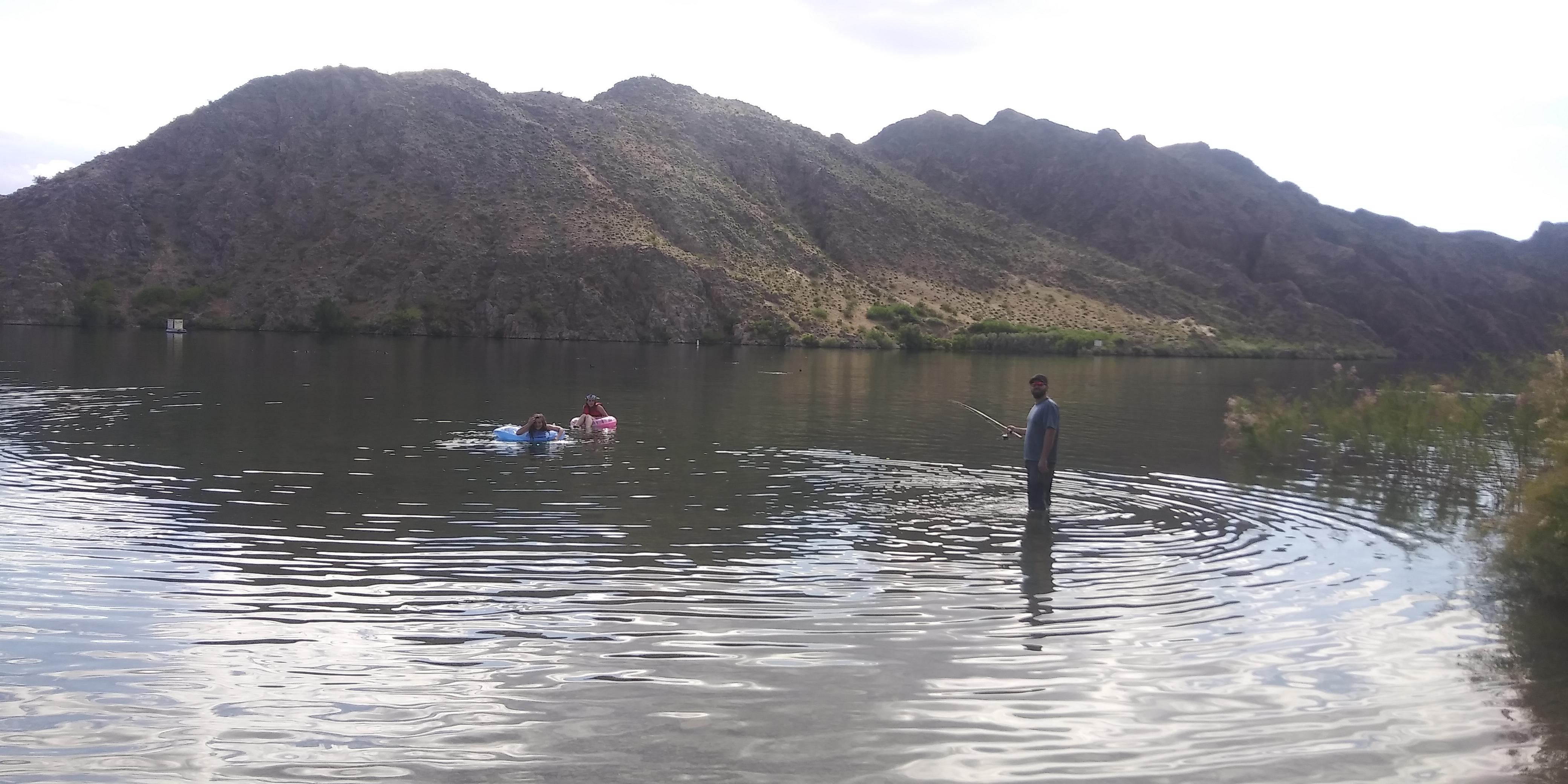 Went Fishing and played at Willow Beach.. AZ r/camping