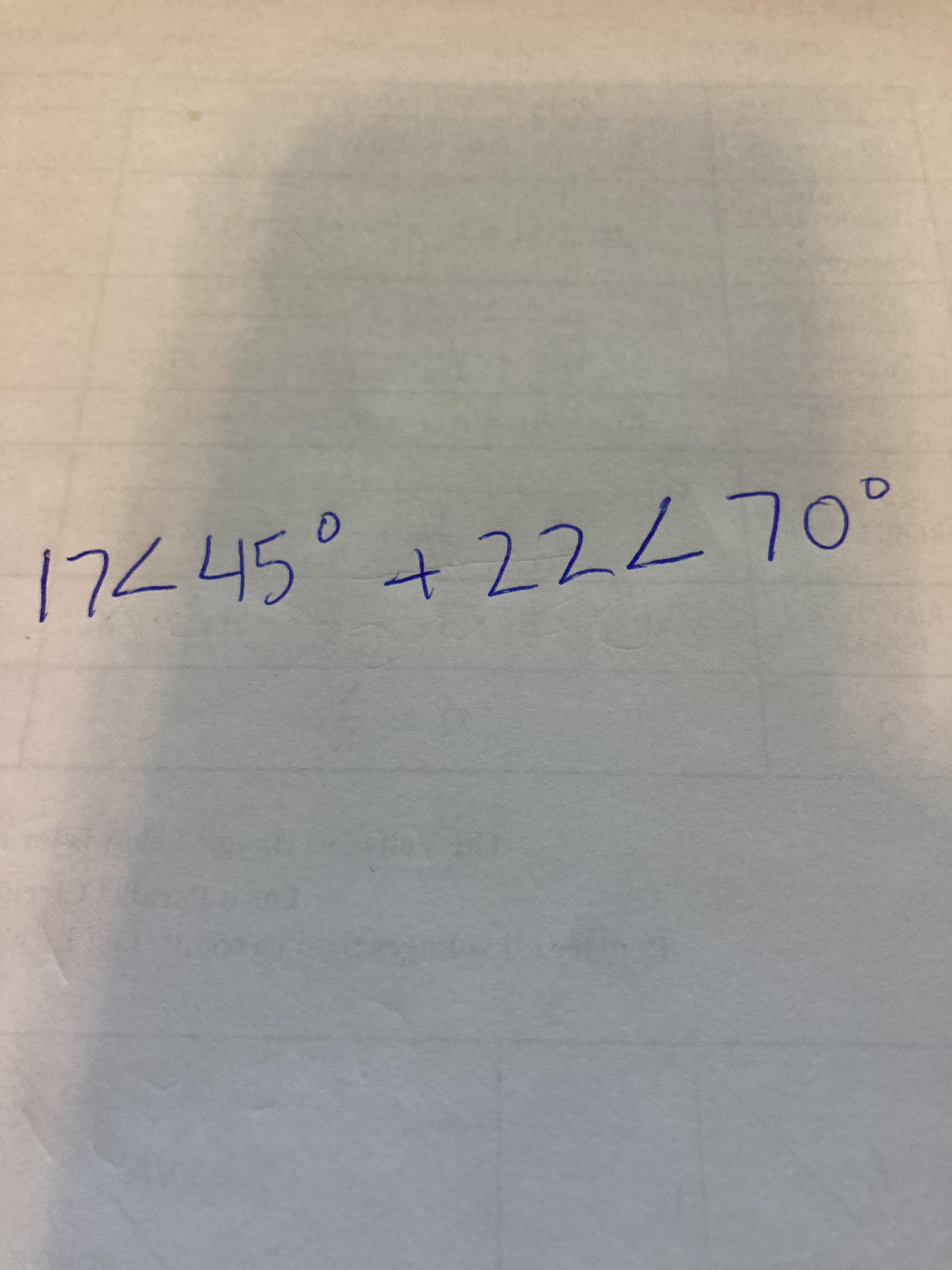 Trying to add polar vectors on ti84. I can switch polar to rectangular