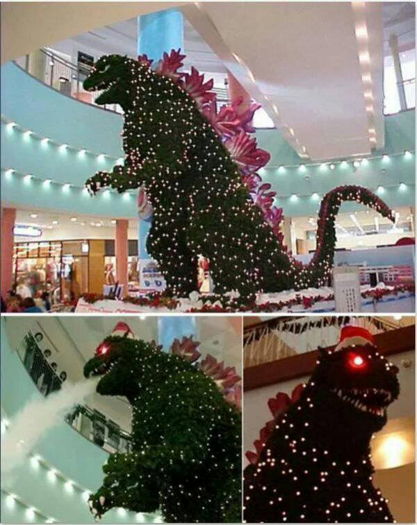 Godzilla Christmas Tree r/interestingasfuck