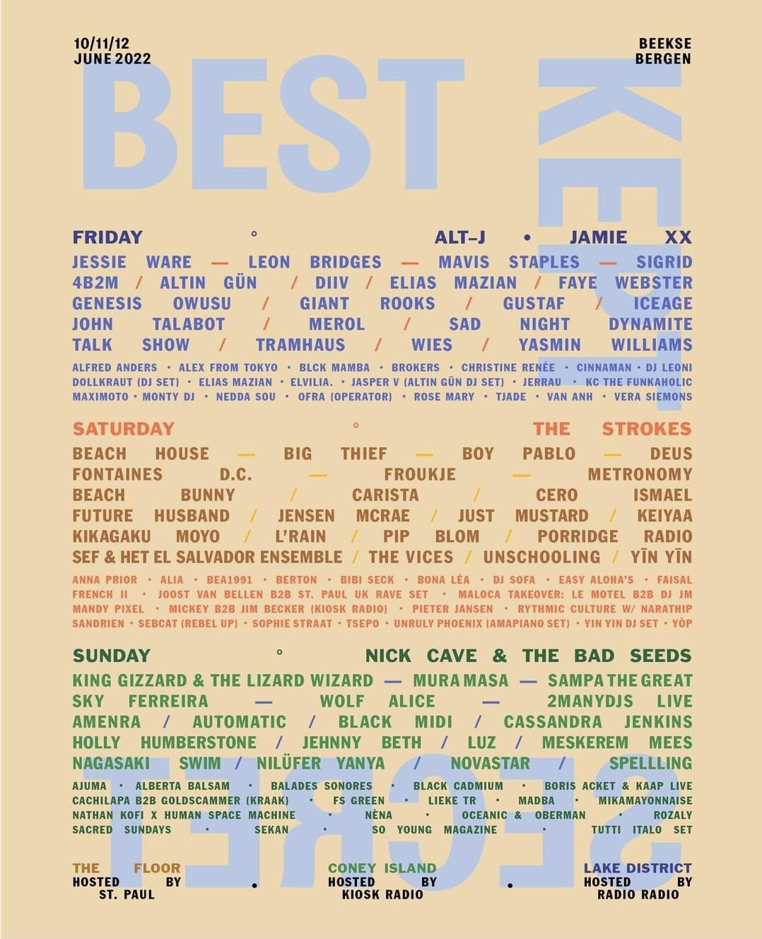 Best Kept Secret 2022 announces full lineup indieheads