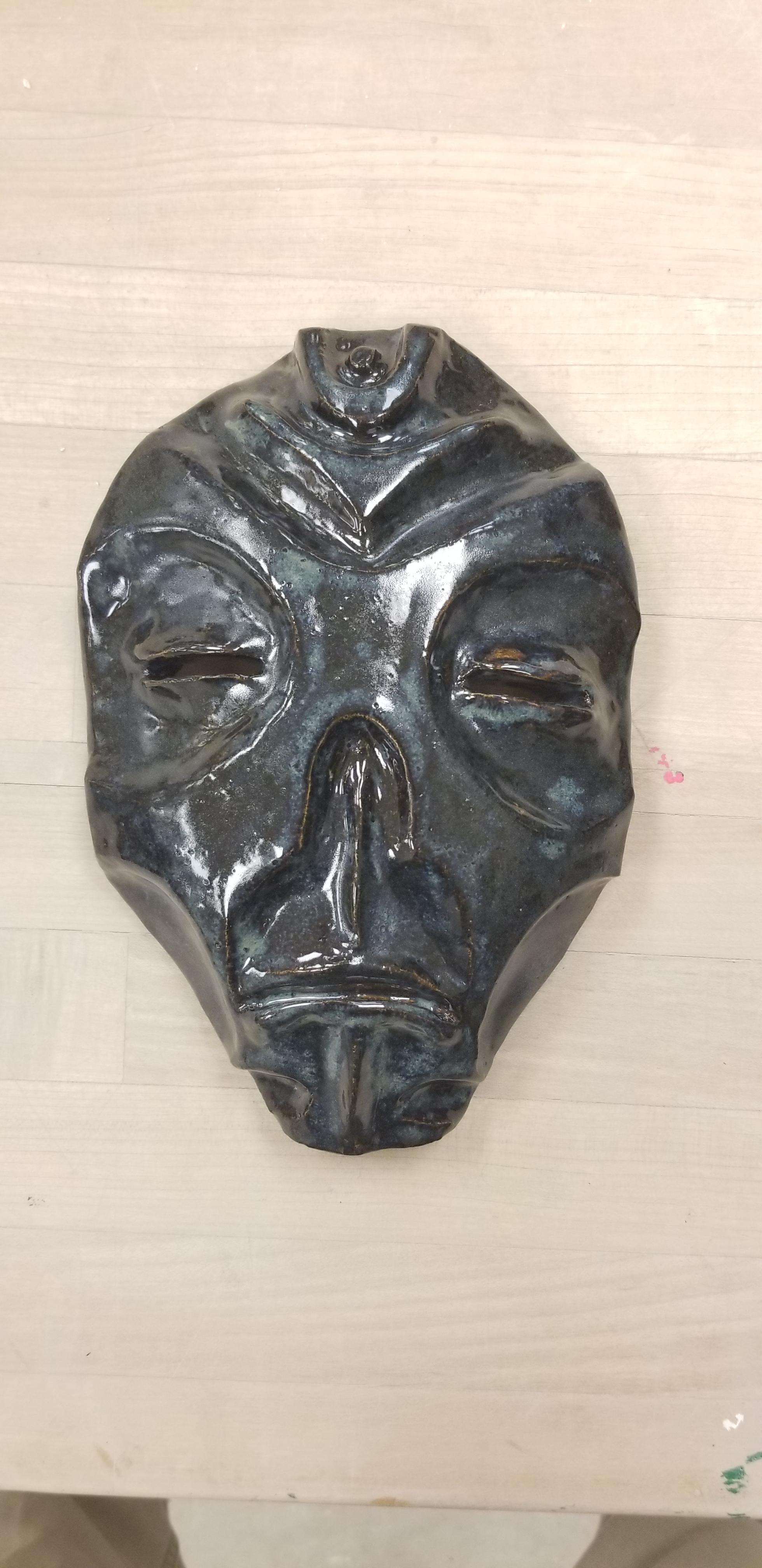 Custom ceramic Dragon Priest Mask that i made. Not my best work, but i