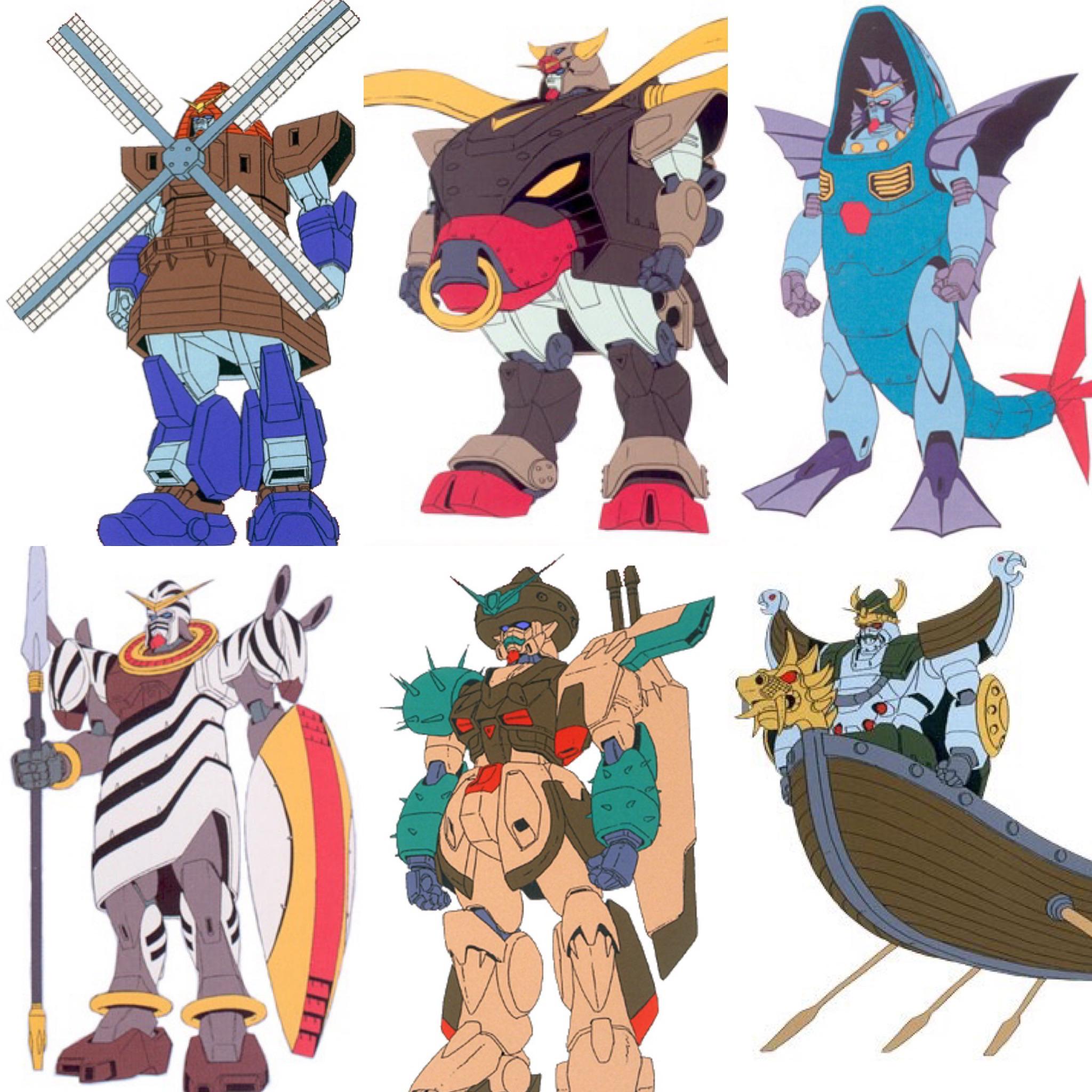 The Gundams in G Gundam were so ridiculous and at times super stereotypical but somehow it still