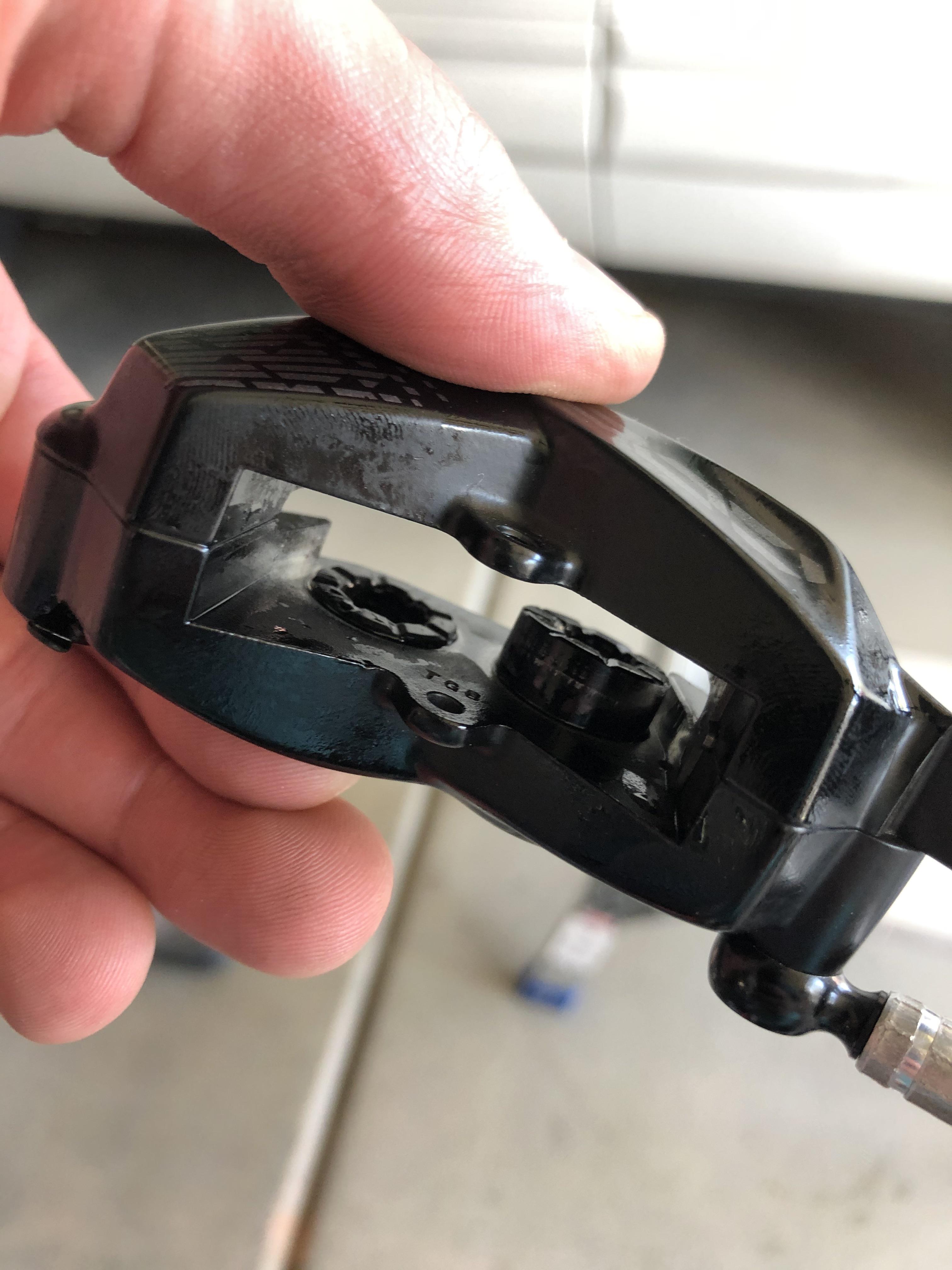 Tried pushing the piston back in place and it popped out along with all