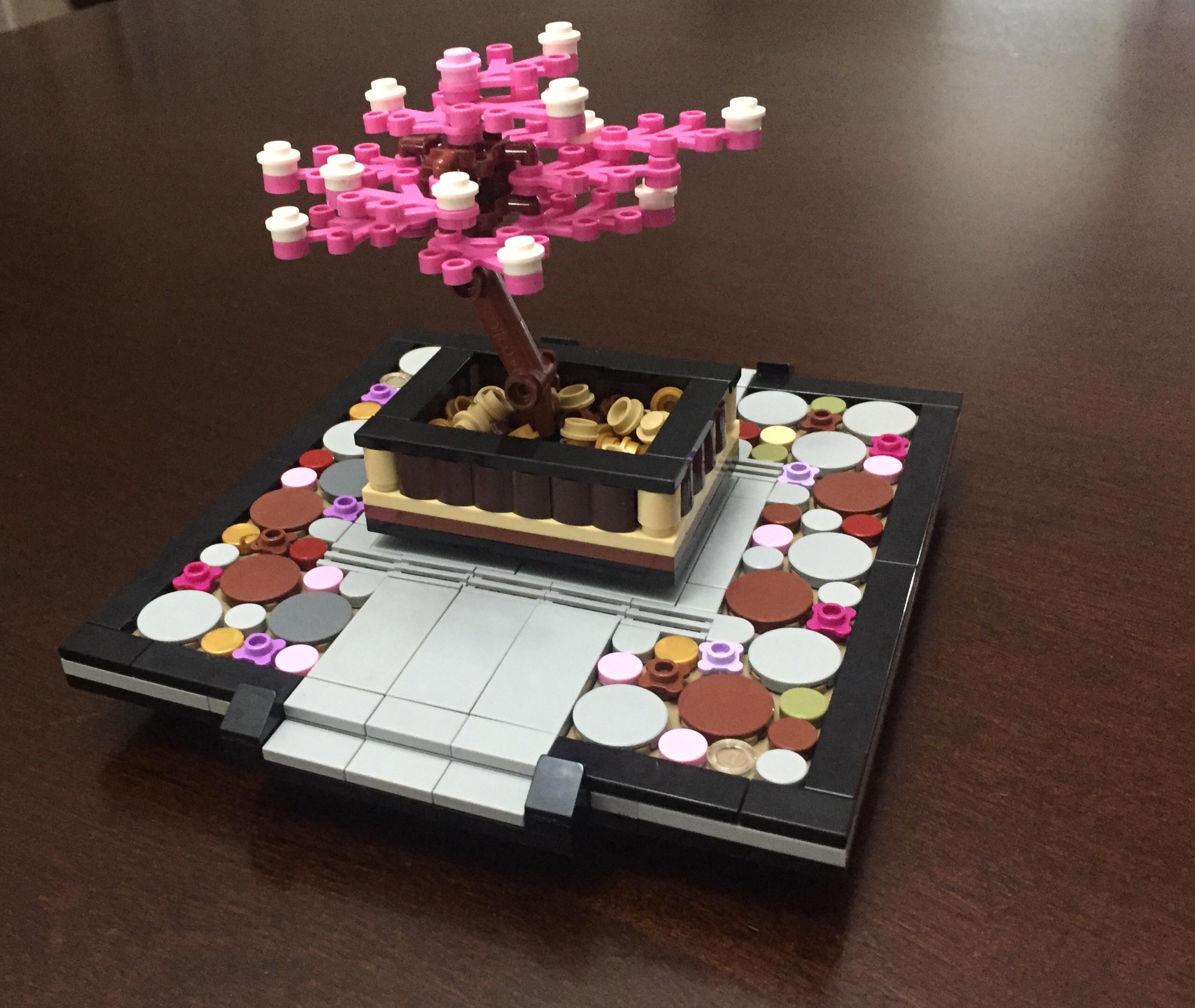 Cherry blossom bonsai garden r/lego