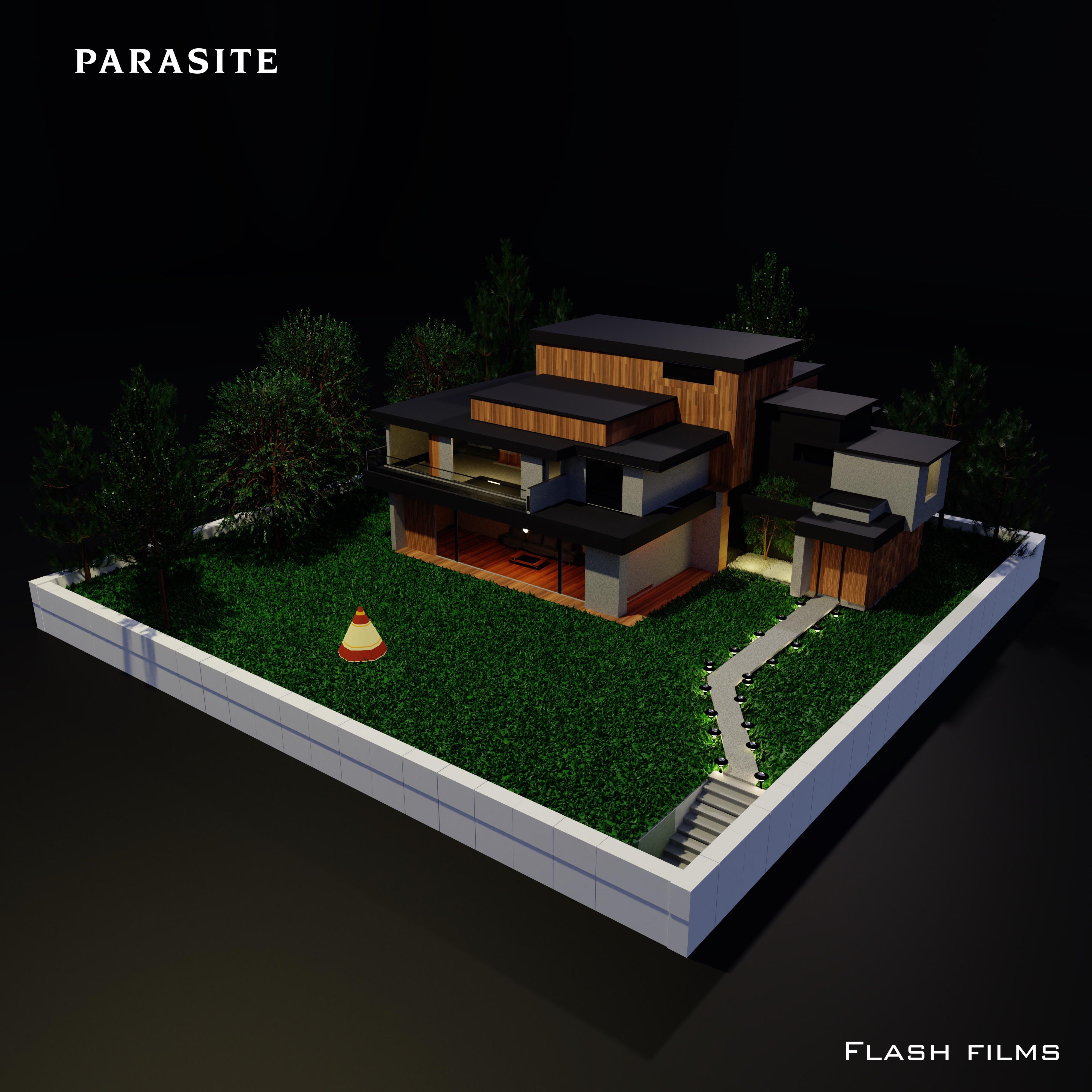 Recently modeled the Parasite house in Blender! r/architecture