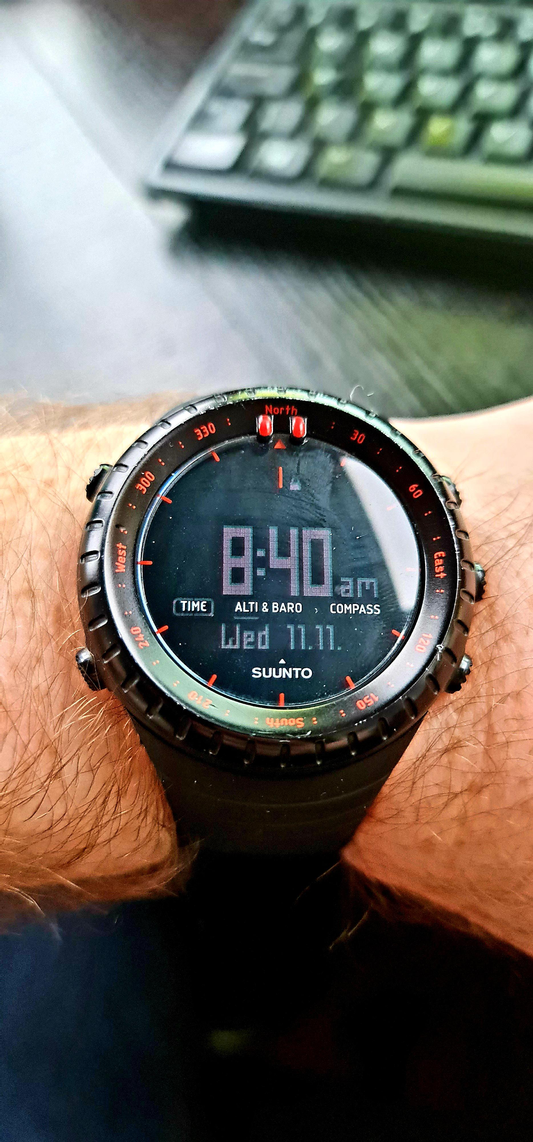 Switched from a GShock to the Suunto Core. One of my favourite watches