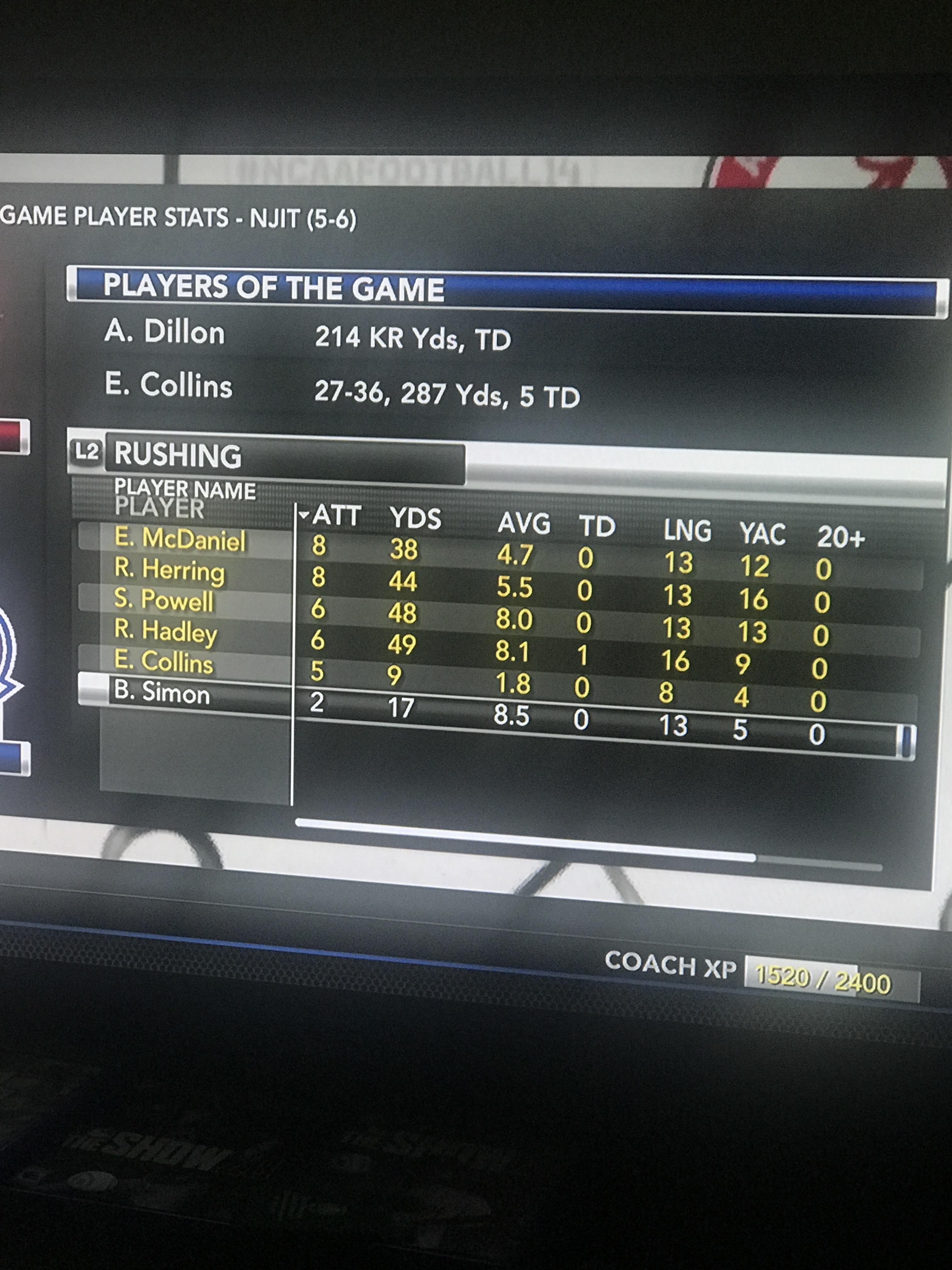 I think I finally found the right autosub settings r/NCAAFBseries