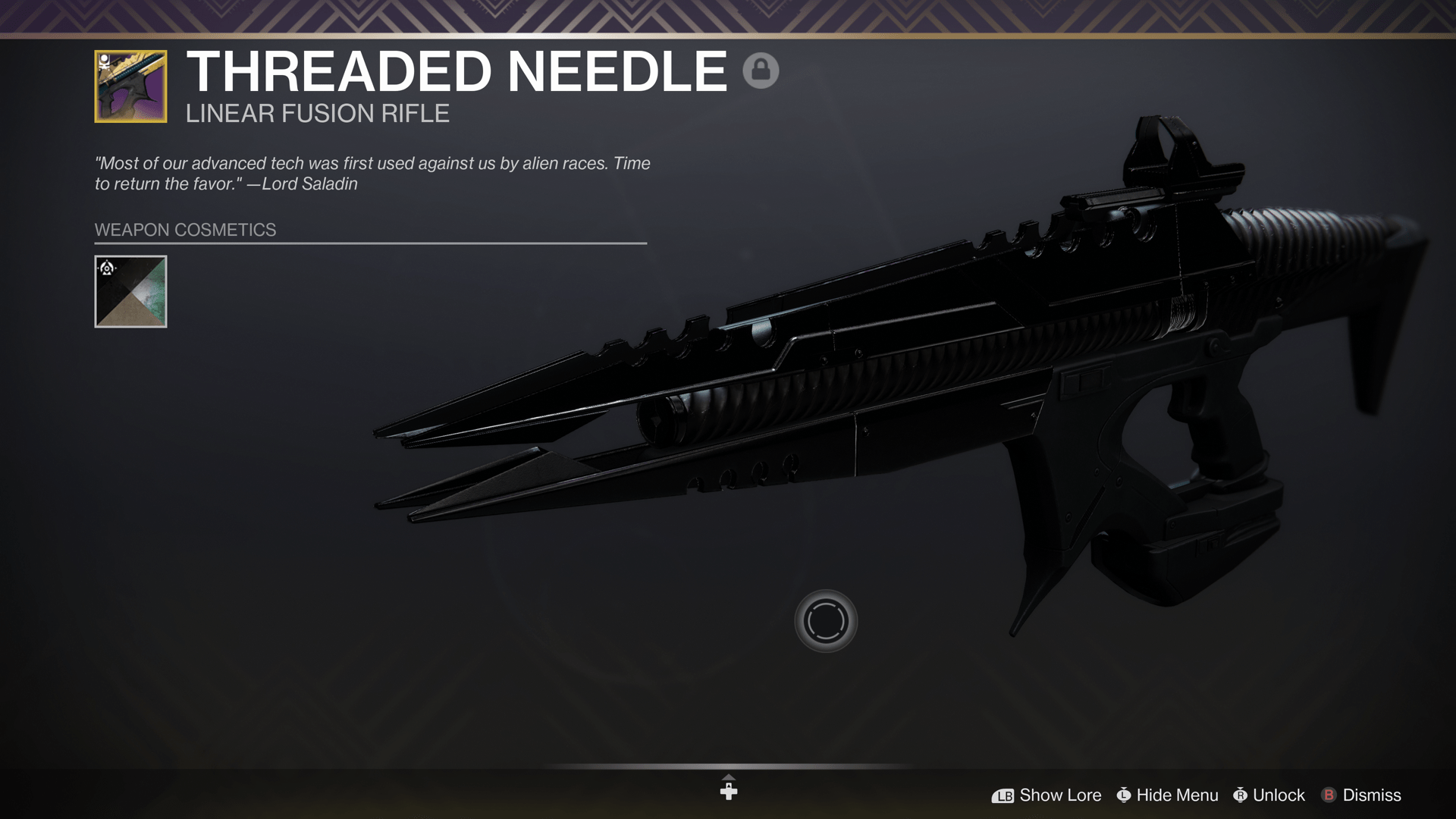 Threaded Needle looks completely Black with Skele Ghaul r/DestinyFashion