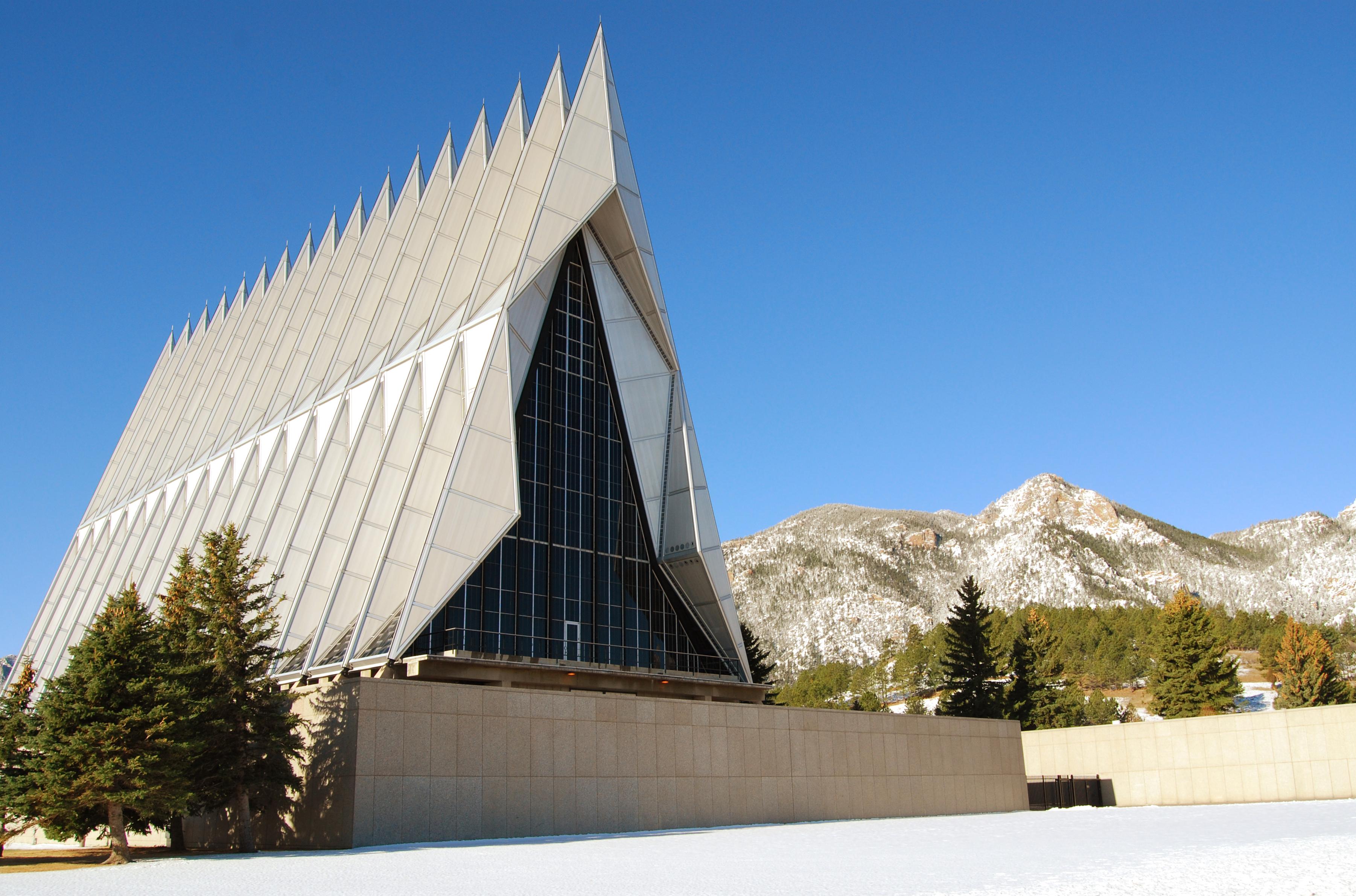 US Air Force Academy Cadet Chapel by Walter Netsch of Skidmore Owings