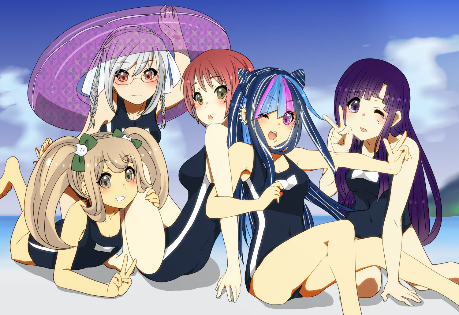 More Danganronpa 2 girls in the KON! art style danganronpa