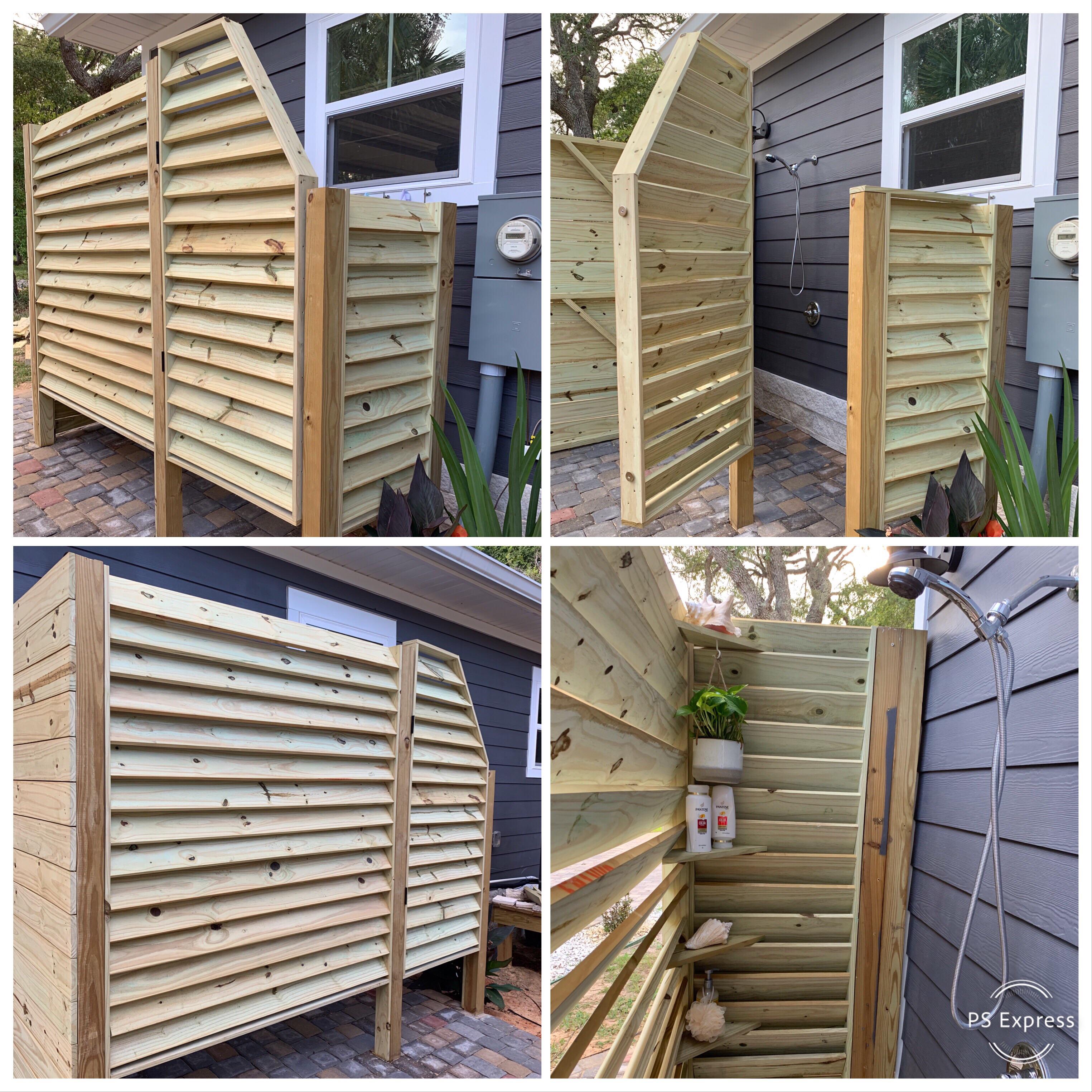 Amazing Outdoor Shower Enclosure