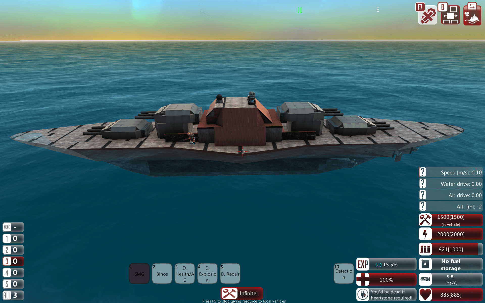 my first decent ship the pocket battleship r/FromTheDepths