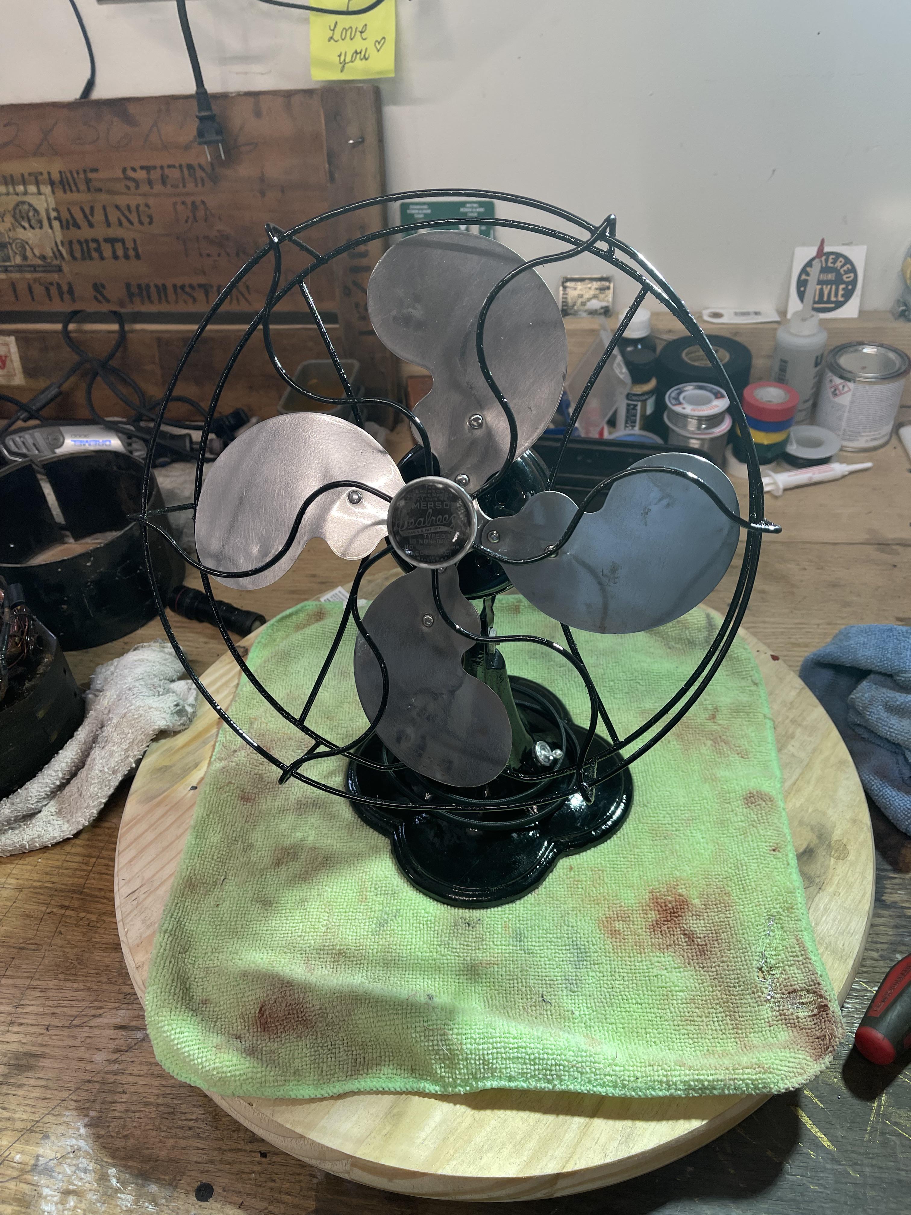 Vintage Eskimo hassock fans