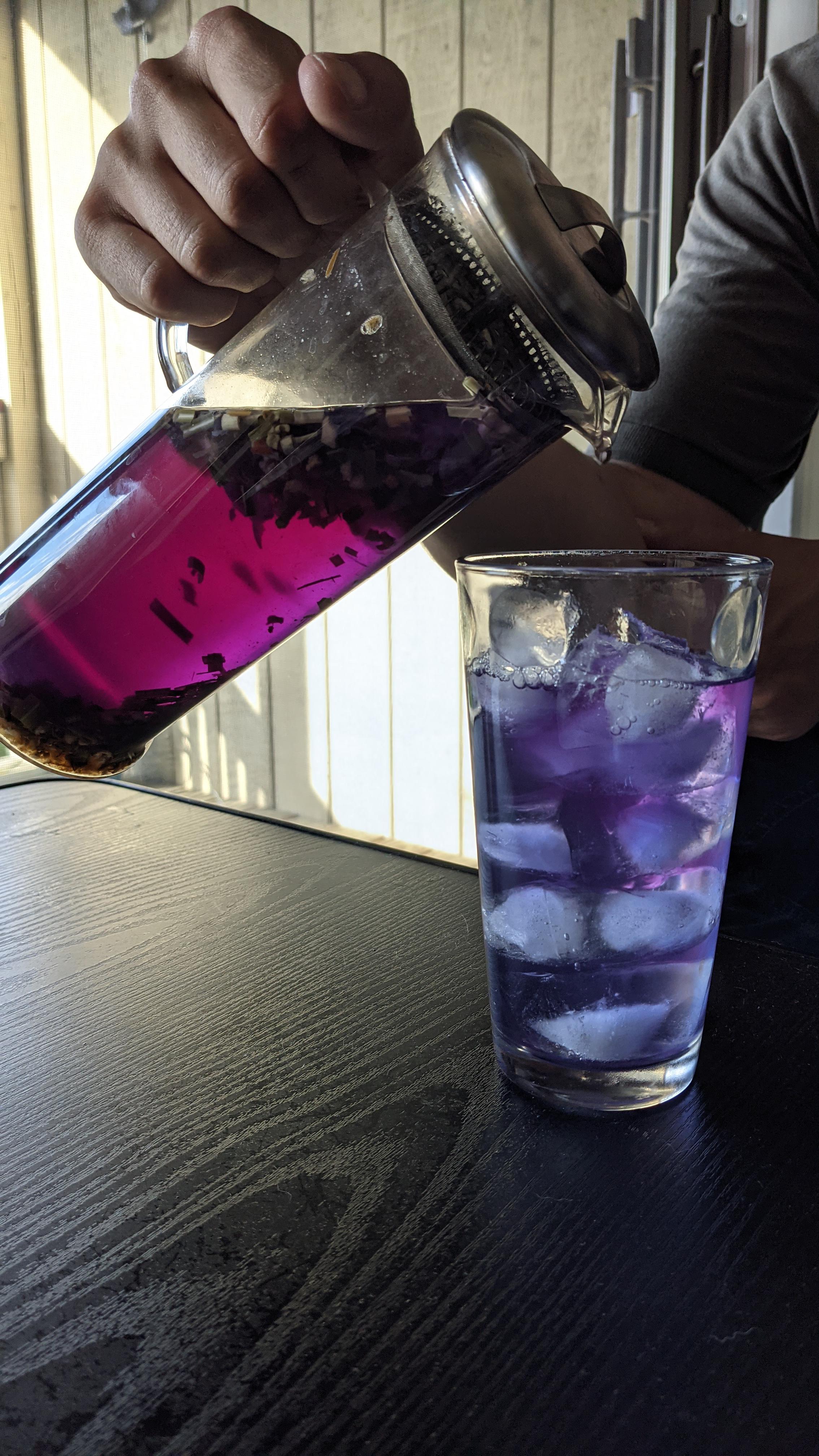 The beauty of Butterfly Pea tea r/tea