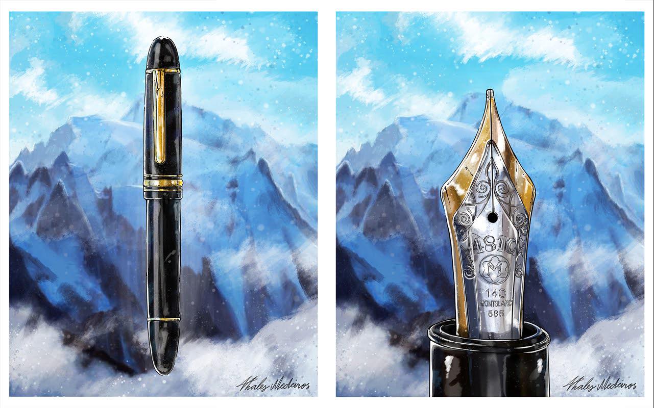 I painted my friend Fountain Pen Memes's favourite pen! So here's a