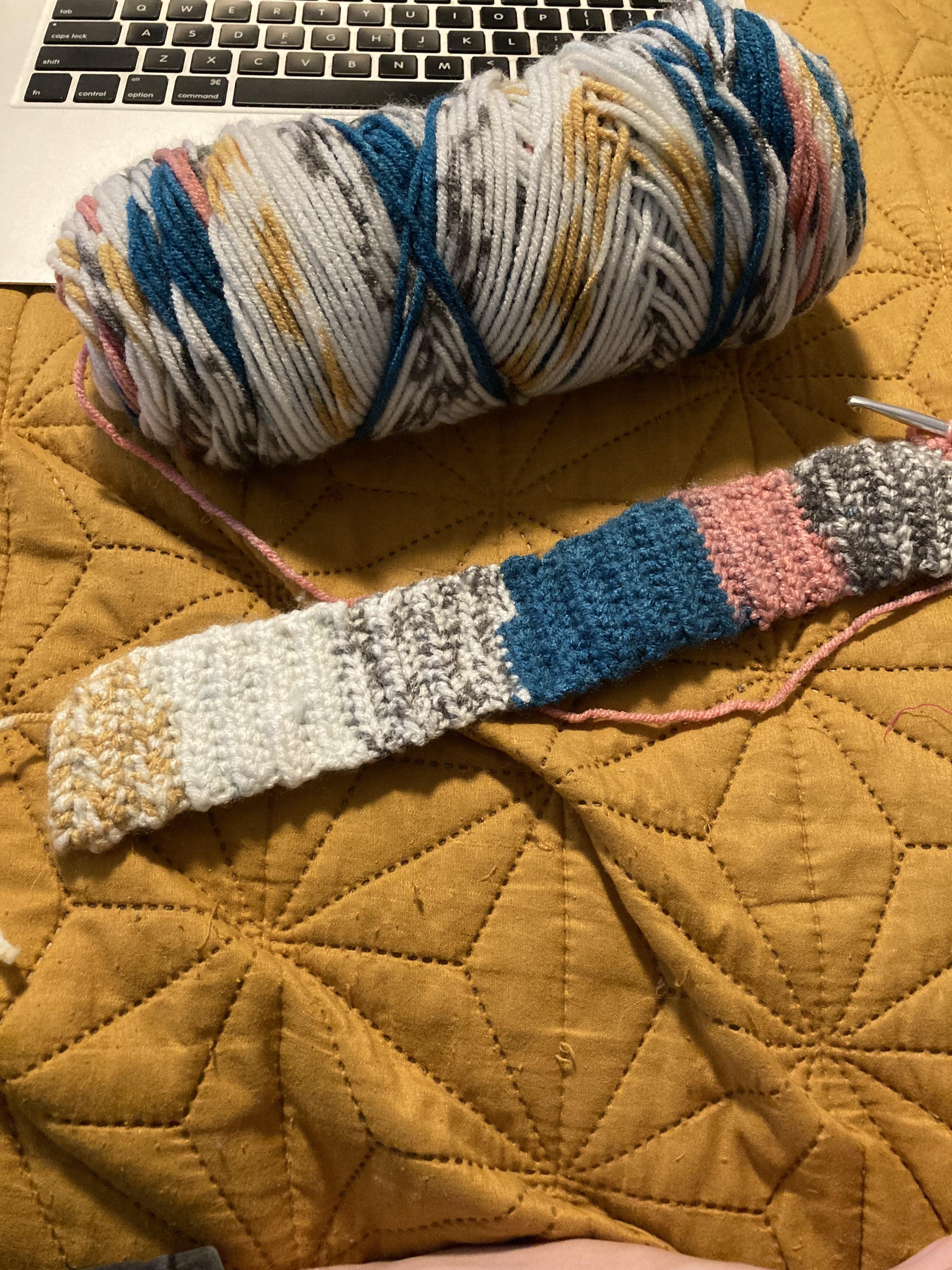 when the yarn doesn’t work up as pretty as you thought it would / r