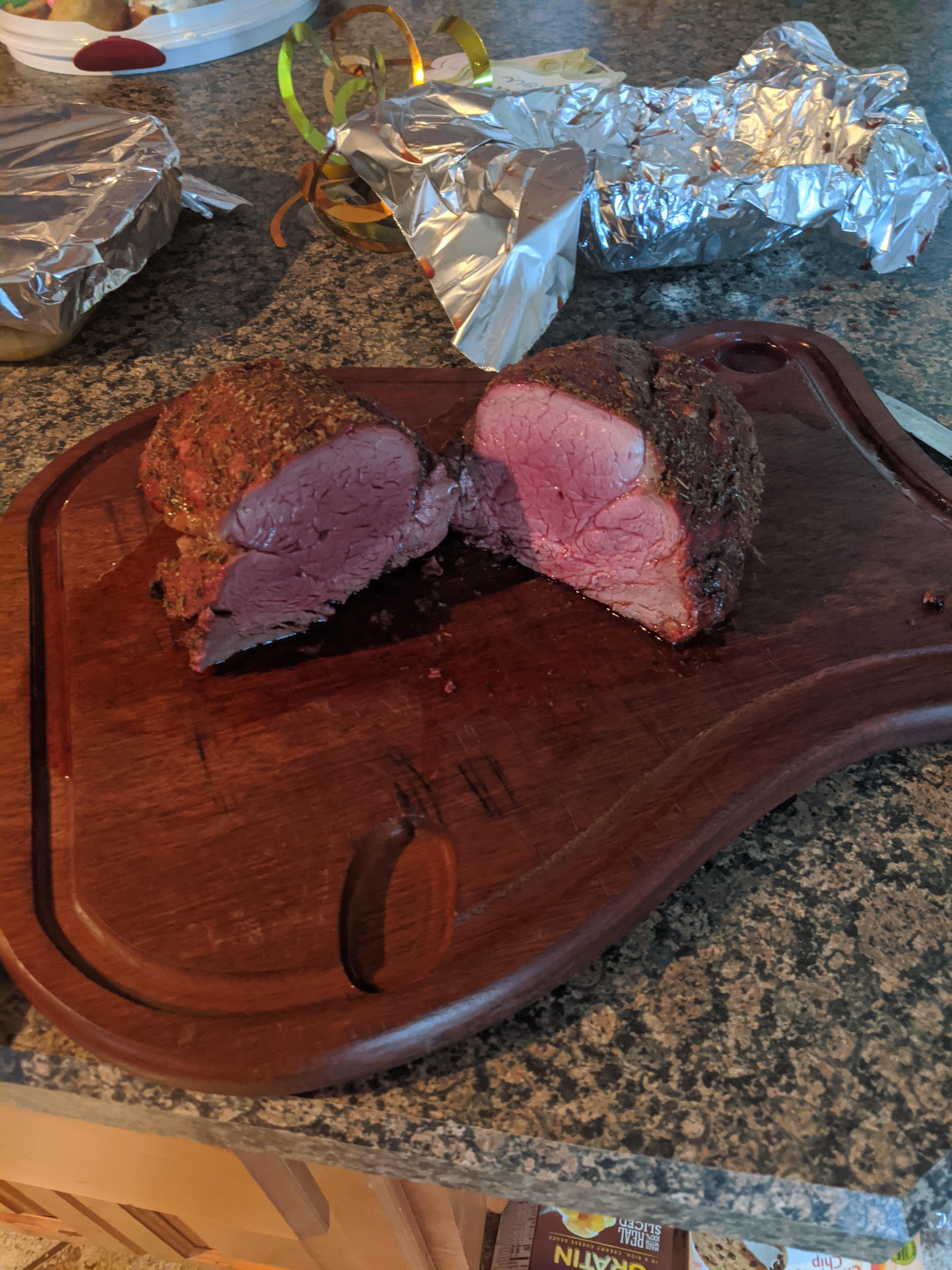 Beef Tenderloin on the Traeger...375 til Internal 145. Like Butter r/meat