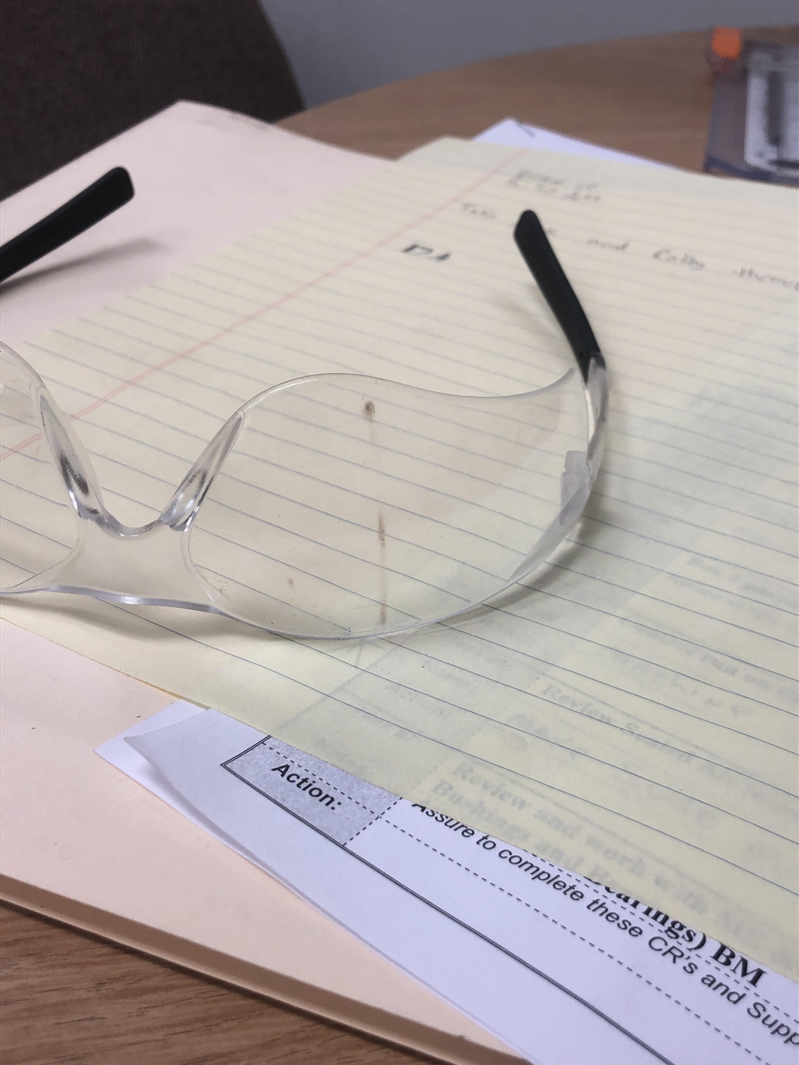 The one time I decided to wear safety glasses under my helmet. r/Welding