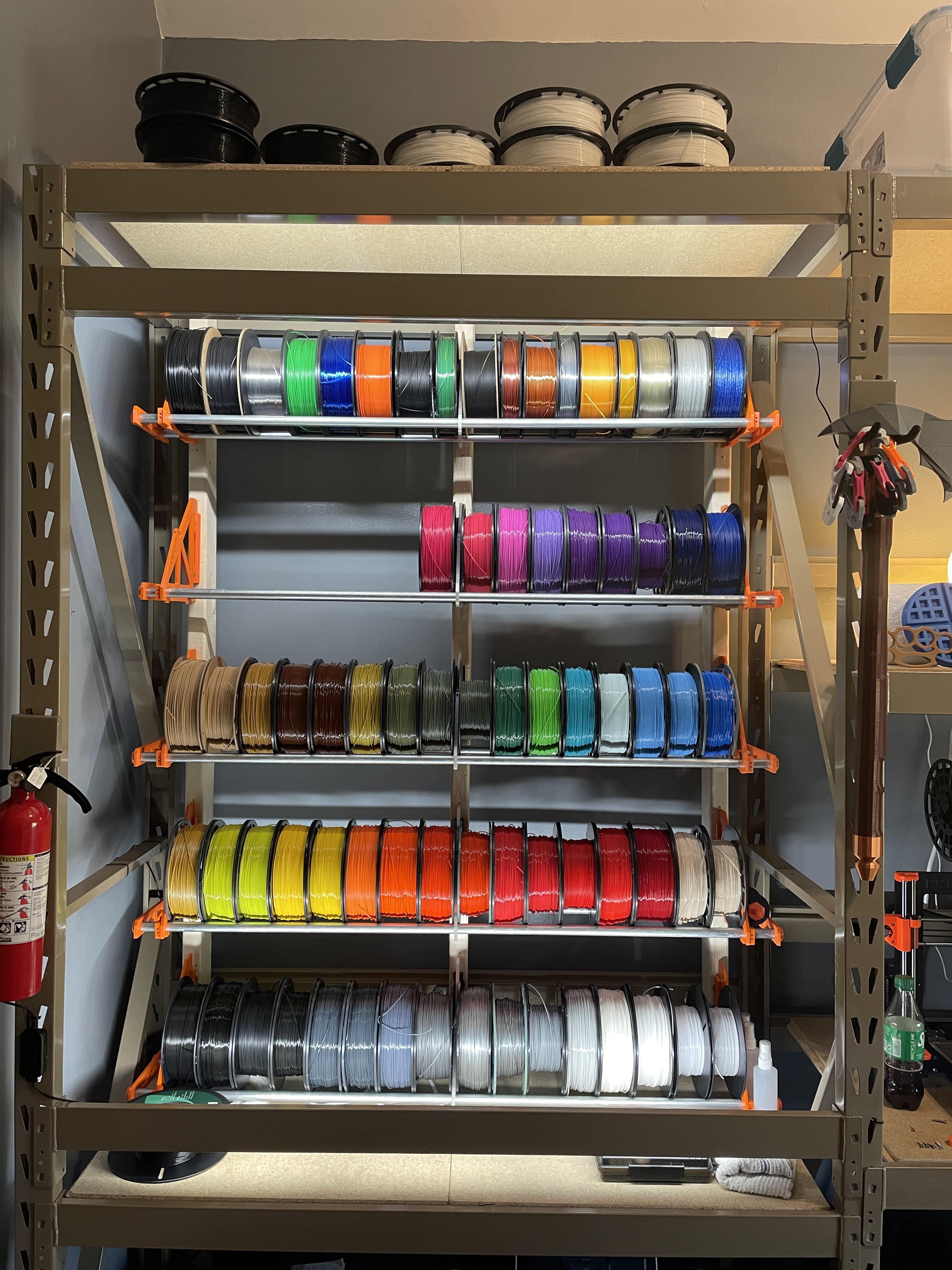 2 rod wire spool rack