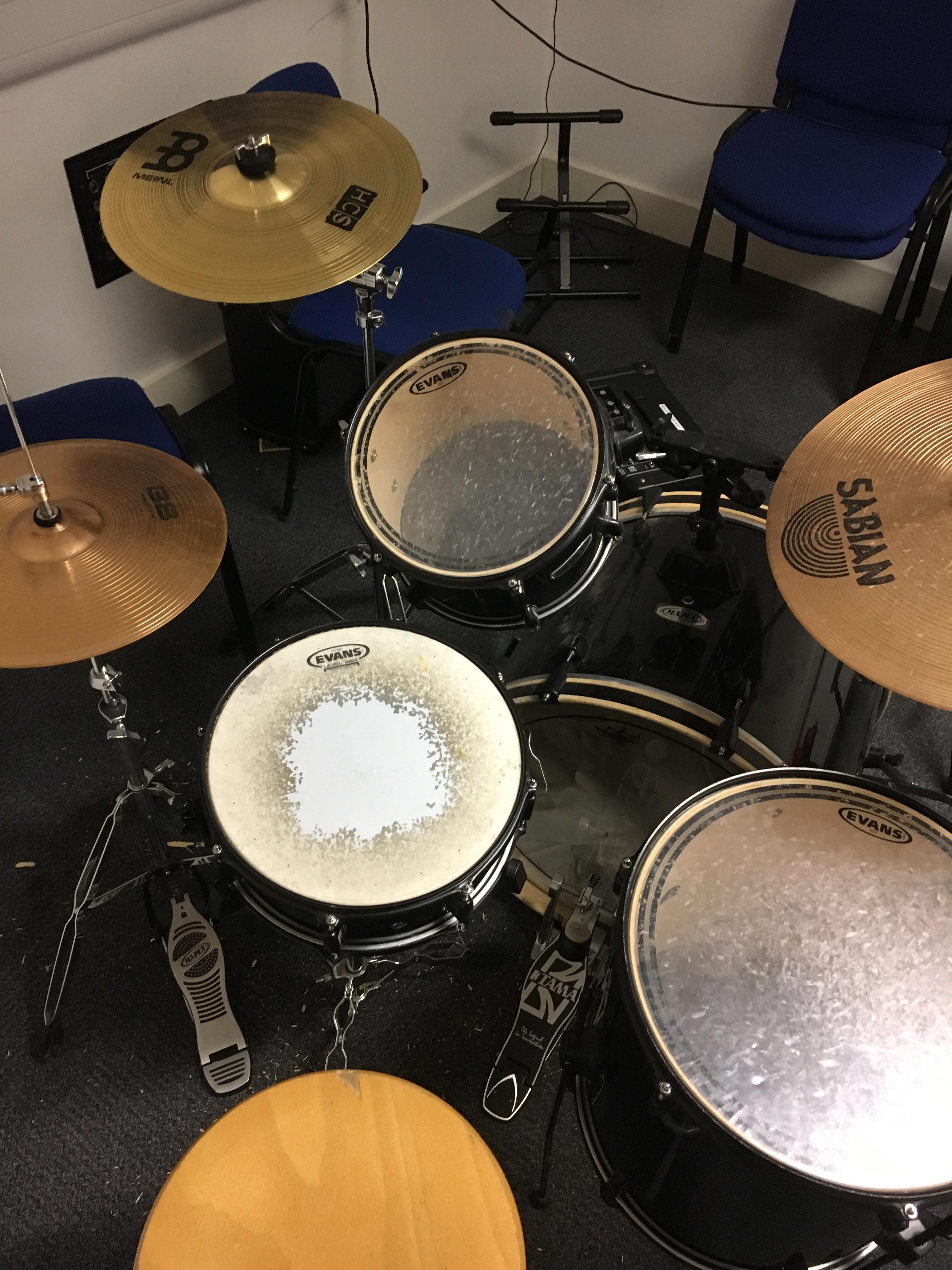 Rate the setup at my college r/drums