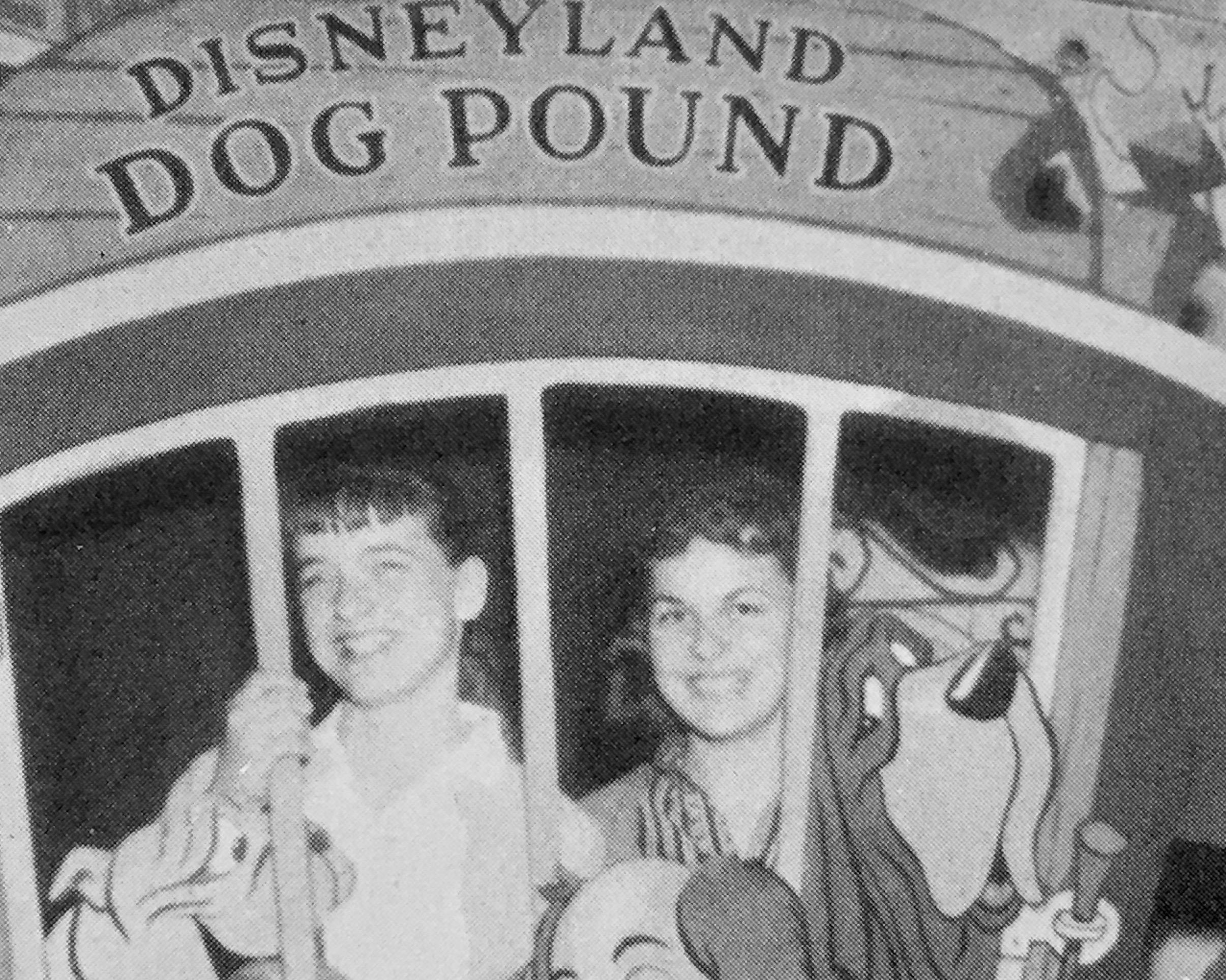Two girls in the Disneyland Dog Pound 1956 r/DisneylandAP