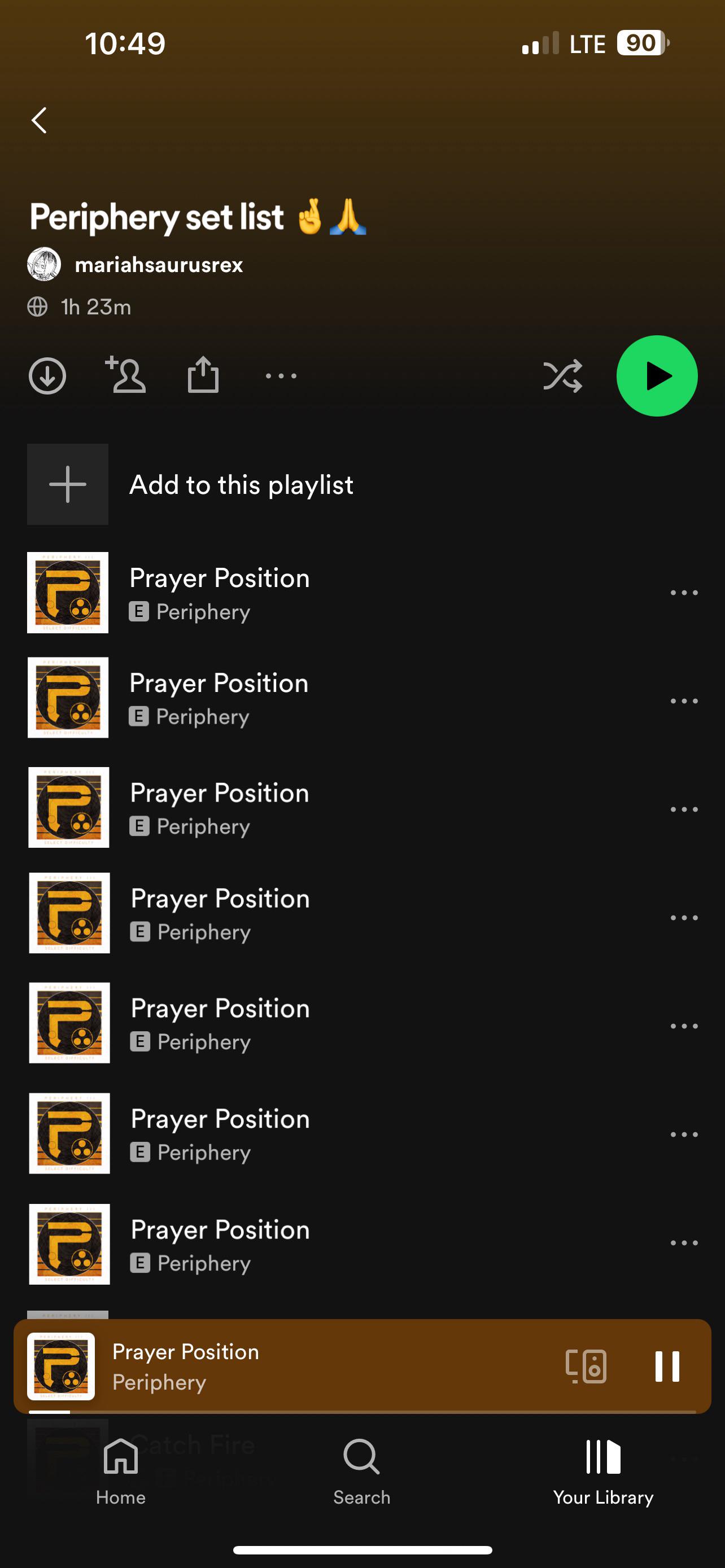 Dream set list🤞🤞 r/Peripheryband
