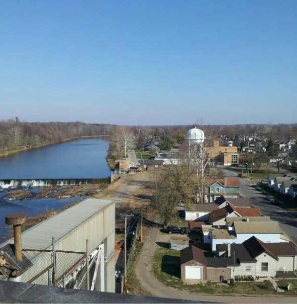On top of the old power plant inLogansport looking East. That’s the