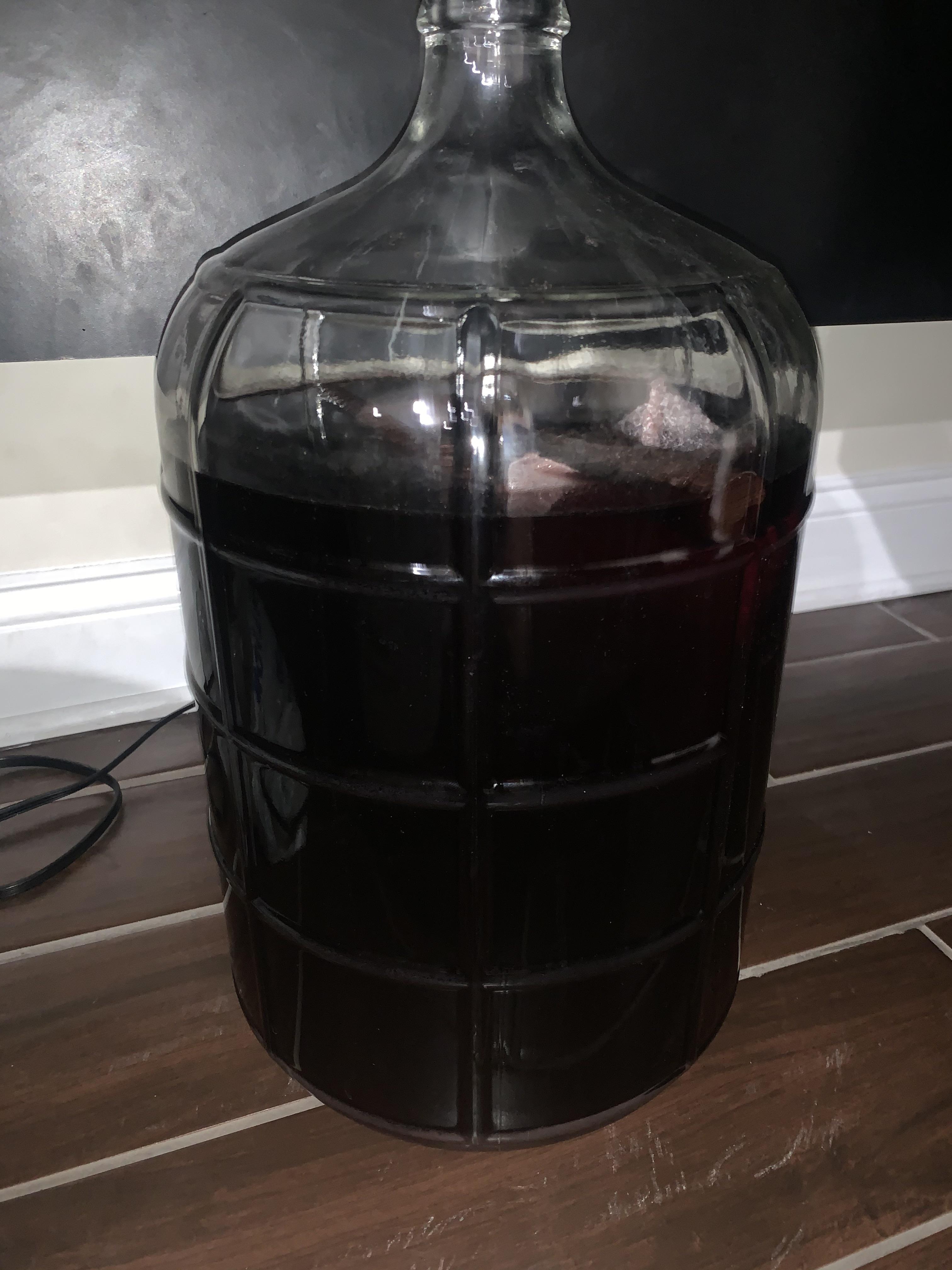 Dried elderberry mead aged with american oak spirals! r/mead
