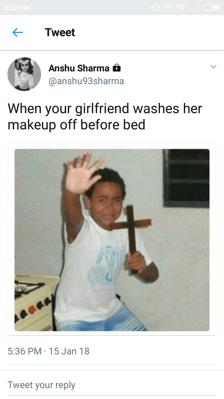 When your girlfriend wash her makeup off before bed. r/BlackPeopleTwitter